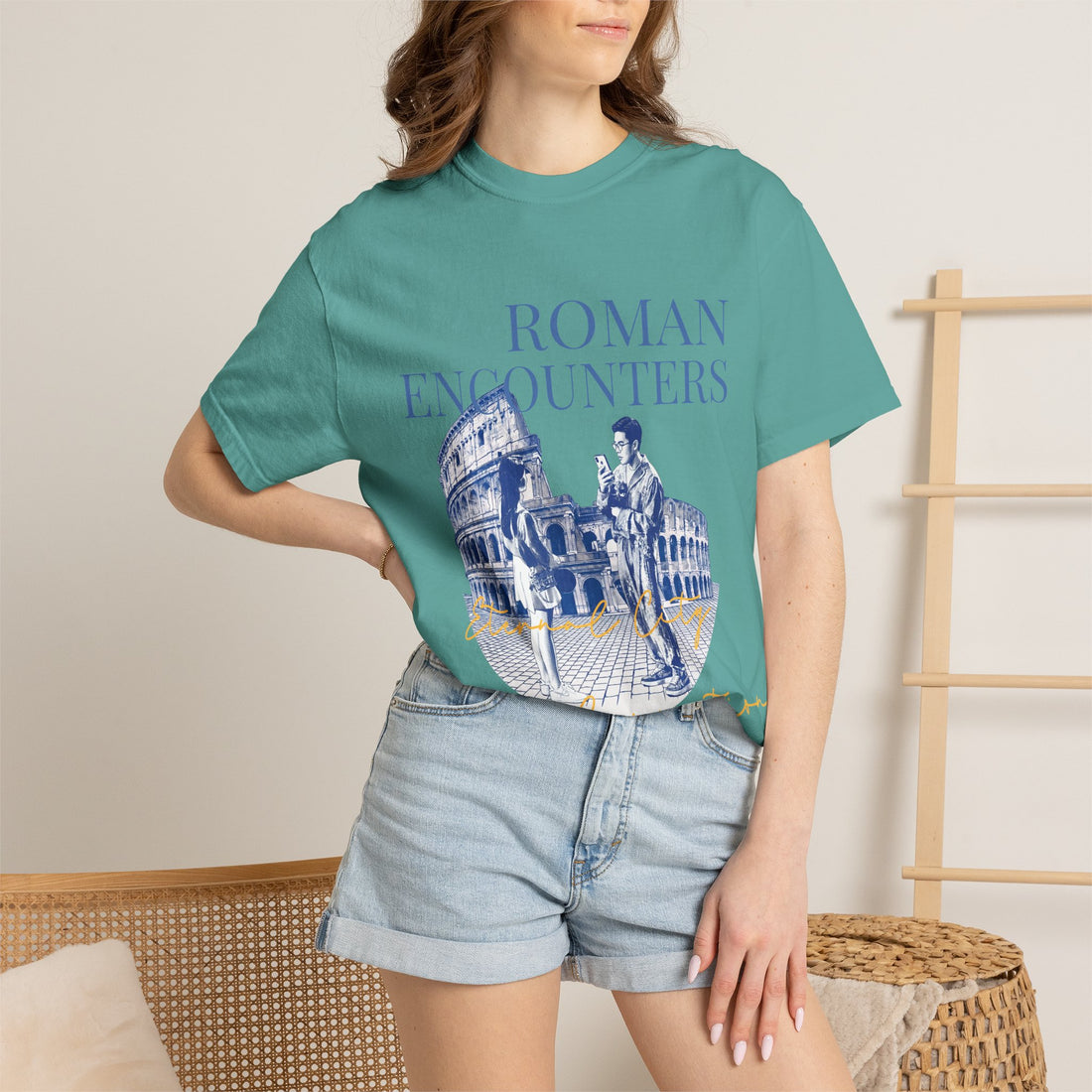 Custom Rome Colosseum Travel T-Shirt - Vintage Vacation Gift