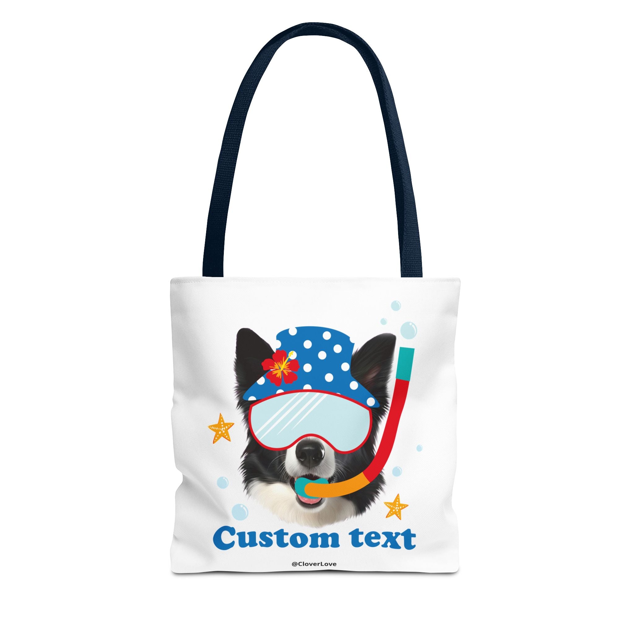 Custom Dog Tote Bag | Personalized Pet Photo Summer Canvas Bag