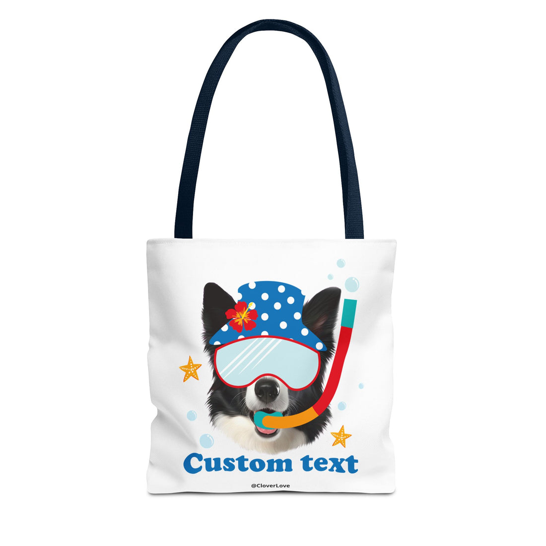 Custom Dog Tote Bag | Personalized Pet Photo Summer Canvas Bag