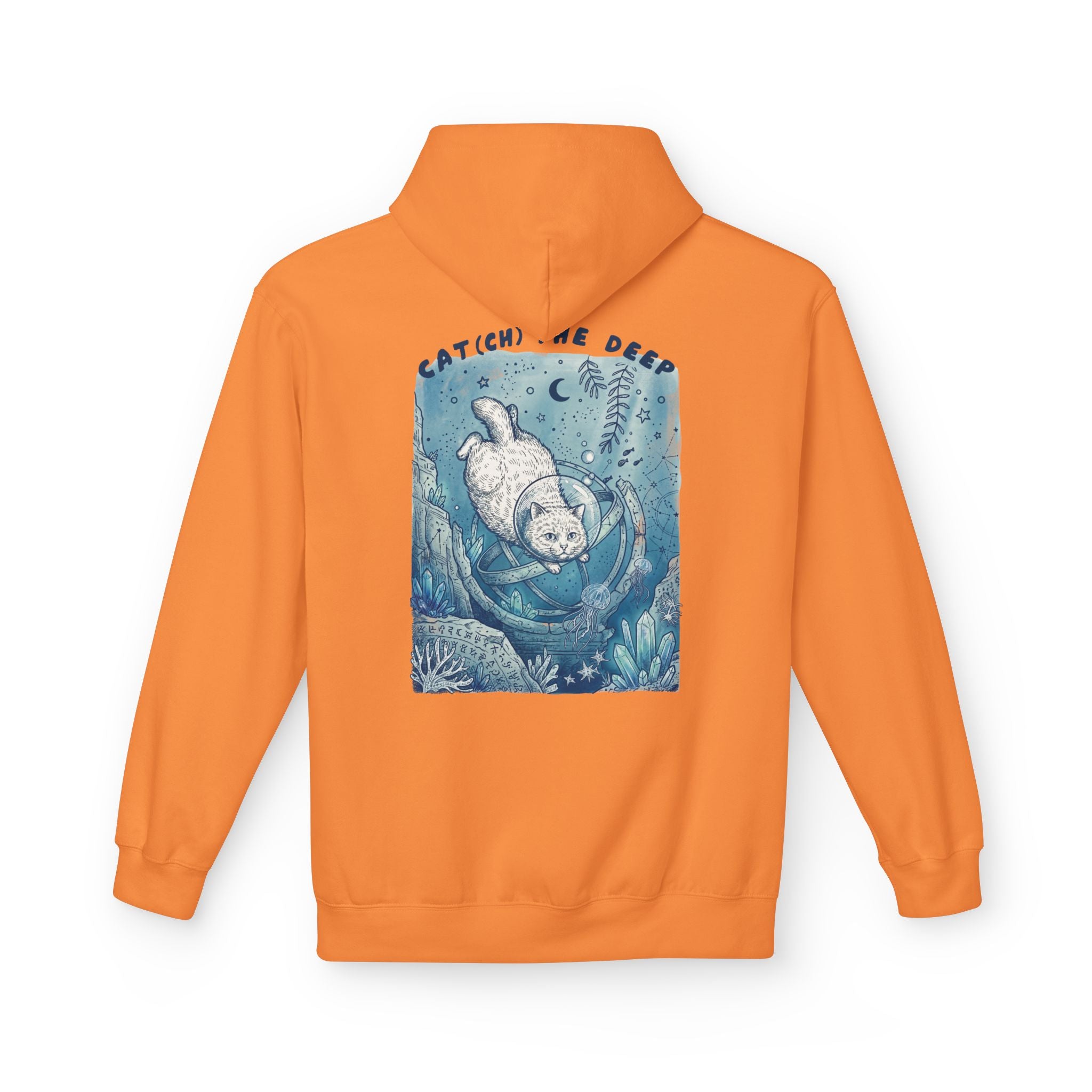 Cat Deep Sea Adventure Hoodie | Vintage Ocean Explorer Graphic Sweatshirt