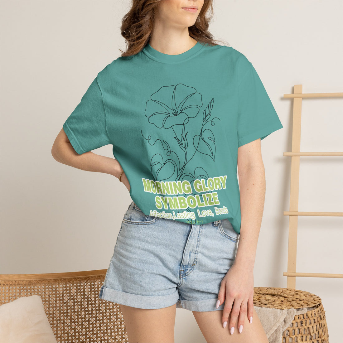 Morning Glory Flower T-Shirt - Botanical Graphic Shirt for Flower Lovers