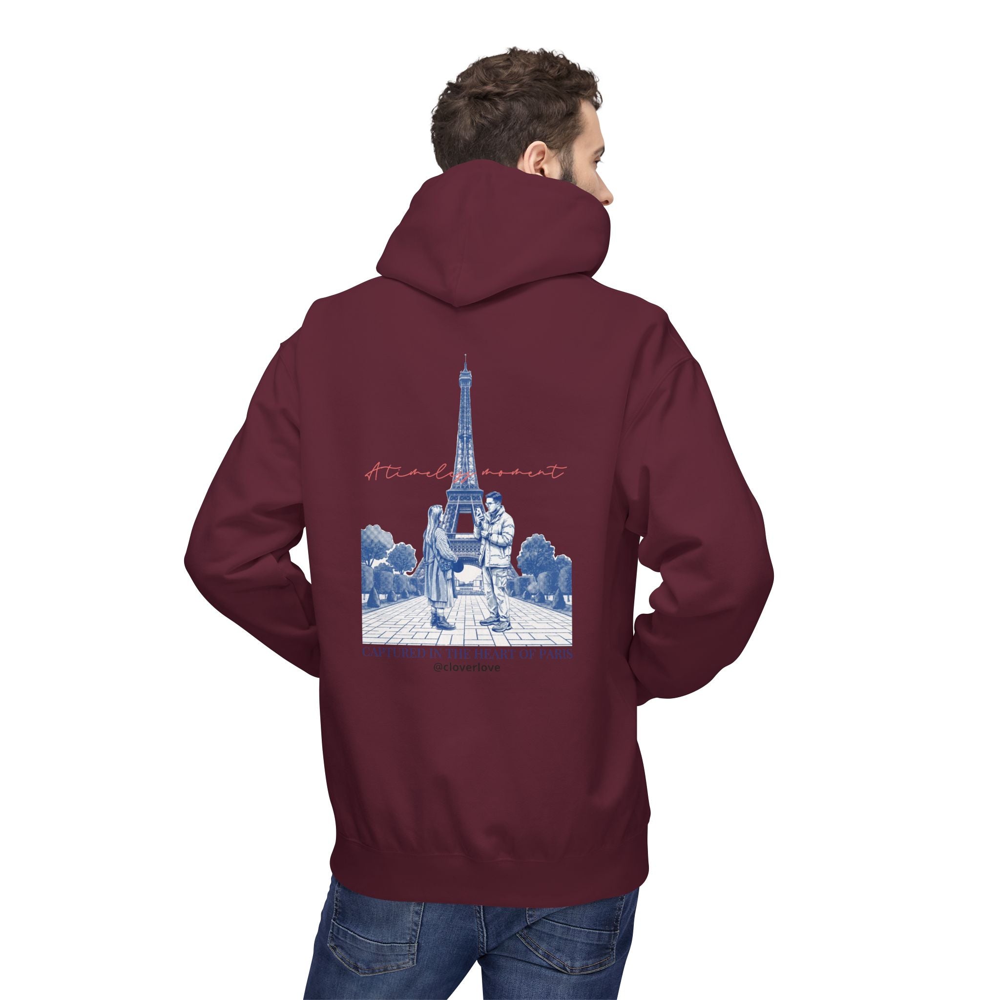 Paris Eiffelturm Hoodie | Romantisches Reise-Grafik-Sweatshirt