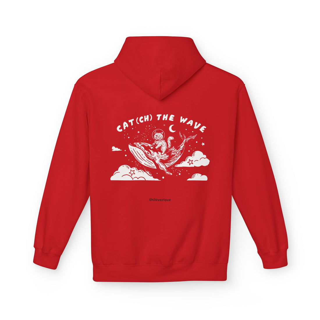 Kapuzenpullover „Katze & Wal Abenteuer“ | Vintage-Sweatshirt mit Ozean-Grafik