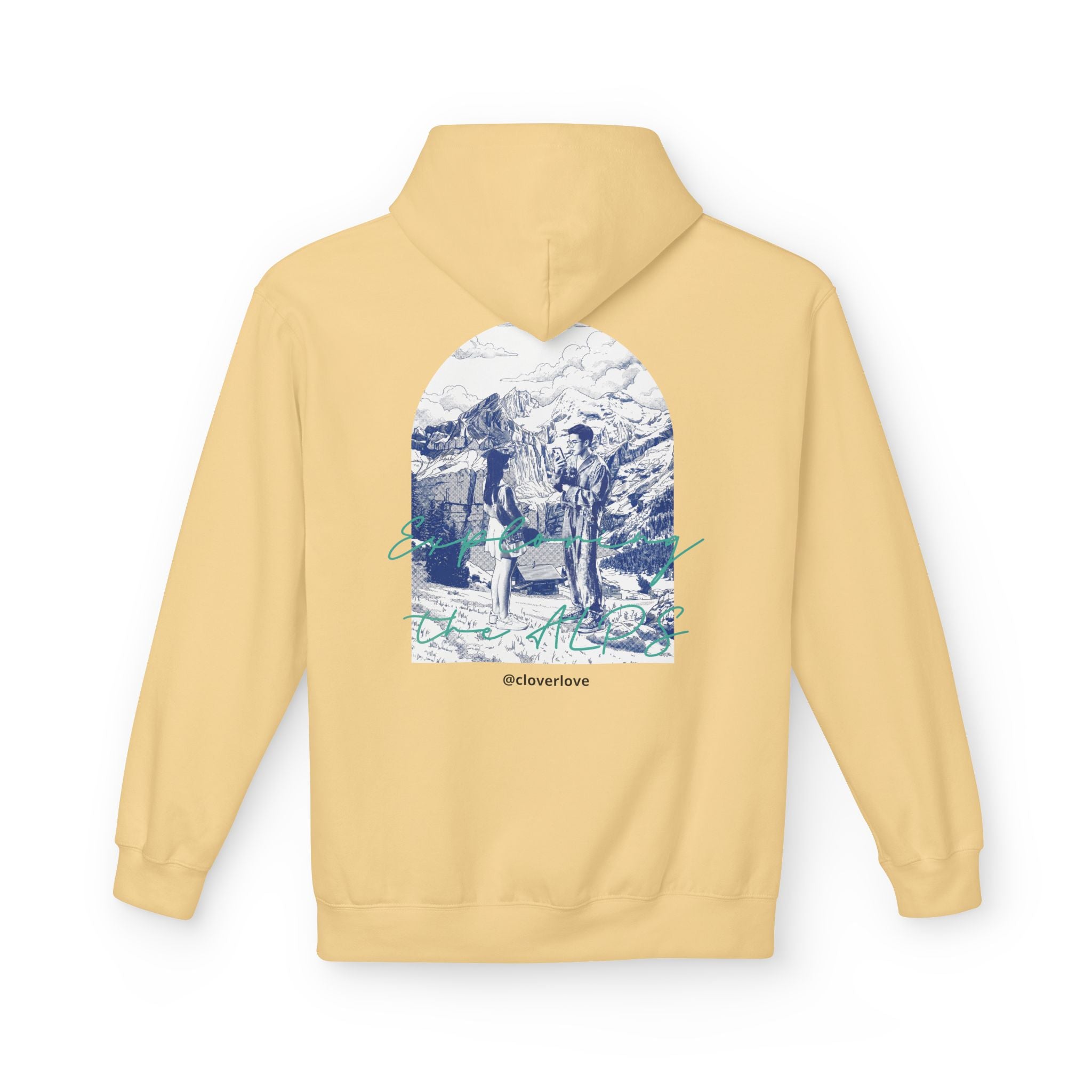 Mountain Travel Hoodie | Abenteuerlandschaft Grafik Pullover