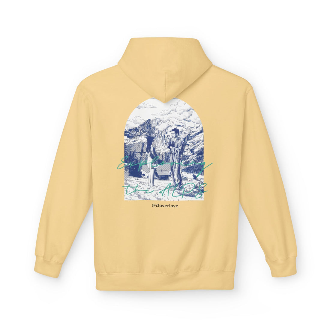Mountain Travel Hoodie | Abenteuerlandschaft Grafik Pullover