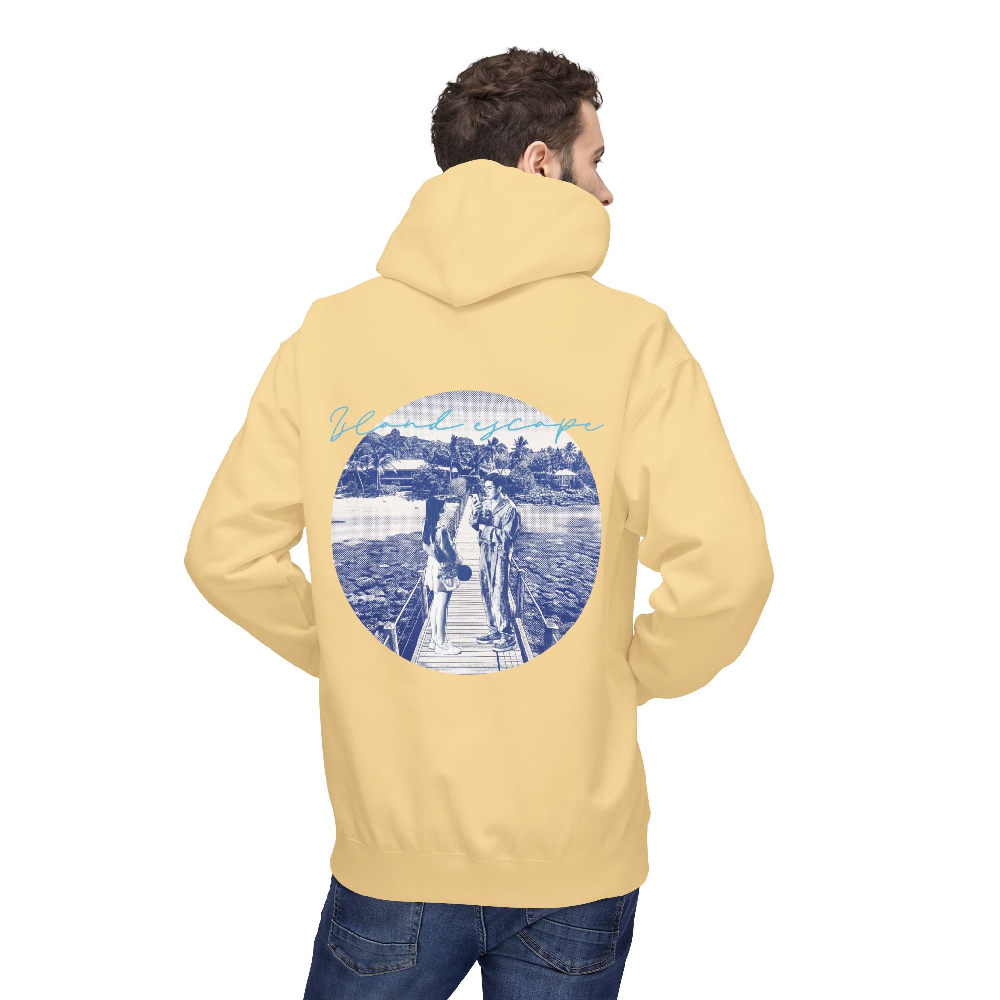 Tropical Vacation Hoodie | Romantic Beach Travel Graphic Sweatshirt