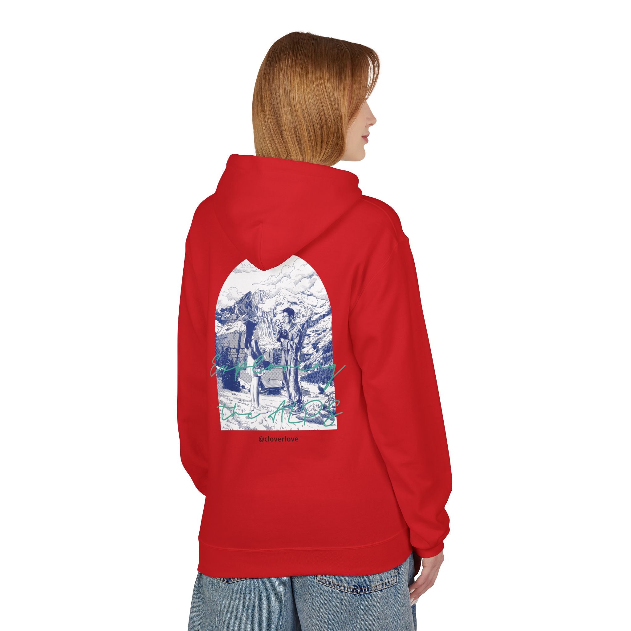 Mountain Travel Hoodie | Abenteuerlandschaft Grafik Pullover