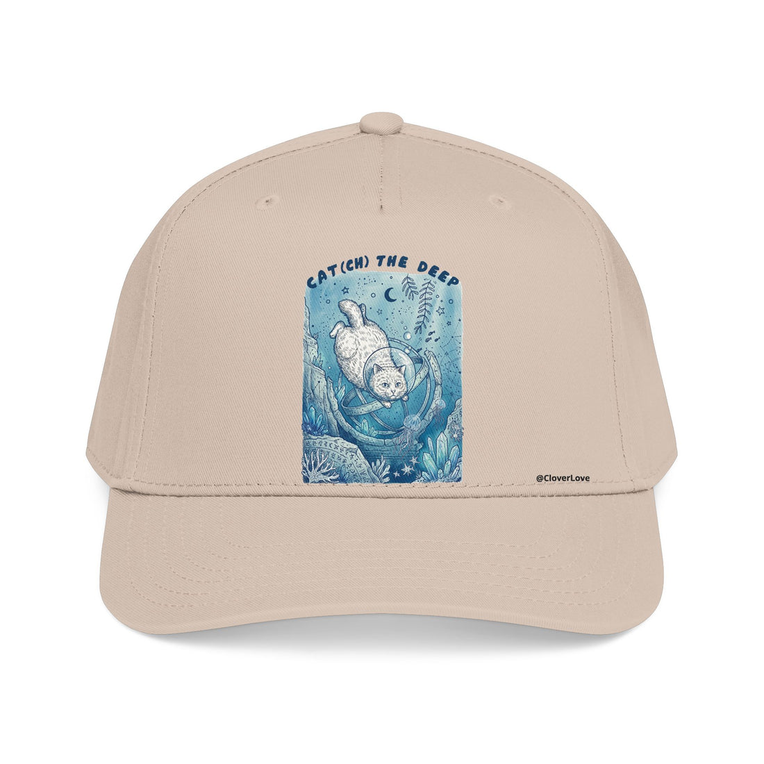 Deep Sea Cat Hat - Underwater Adventure Baseball Cap, Ocean Explorer Gift, Cat Lover Hat