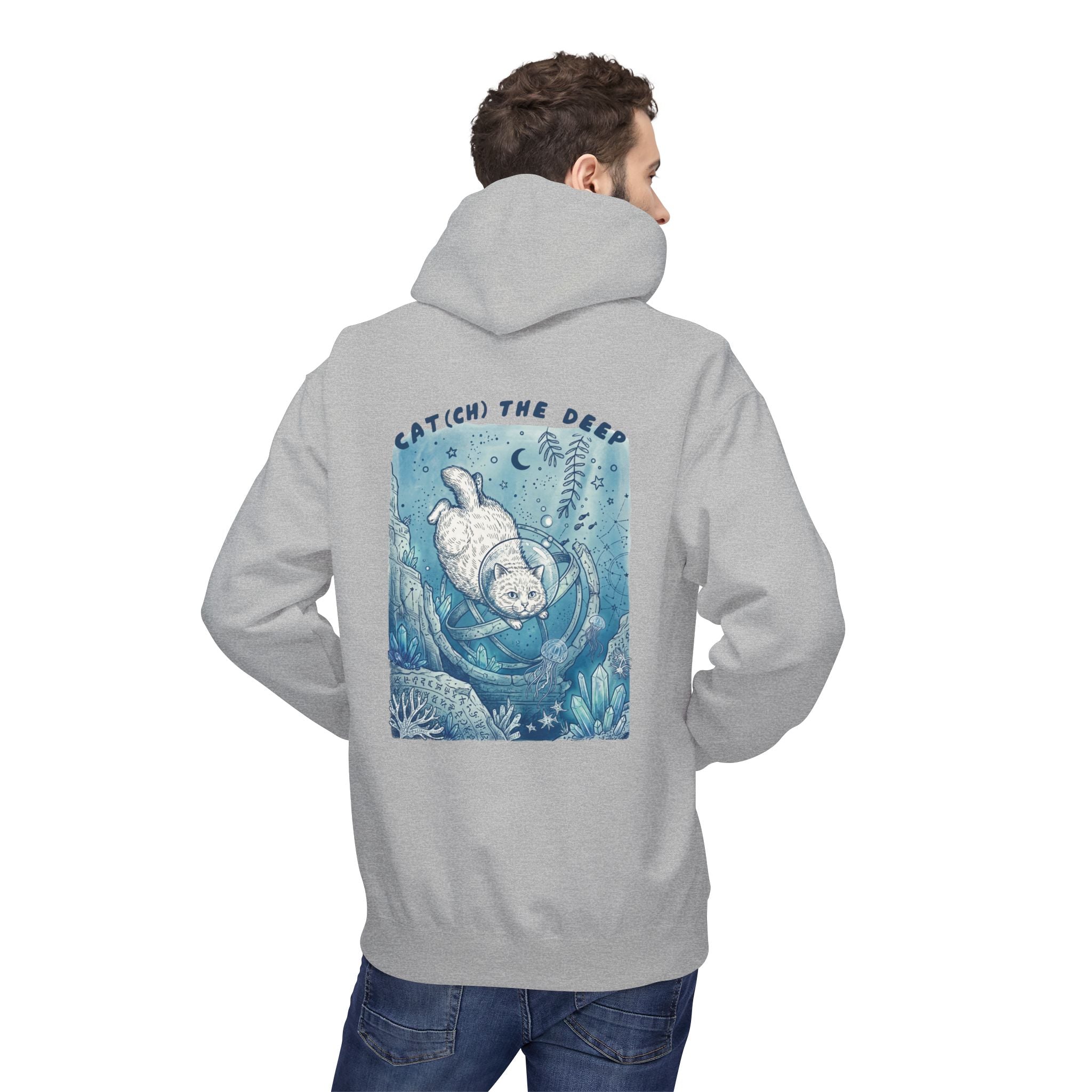 Cat Deep Sea Adventure Hoodie | Vintage Ocean Explorer Graphic Sweatshirt