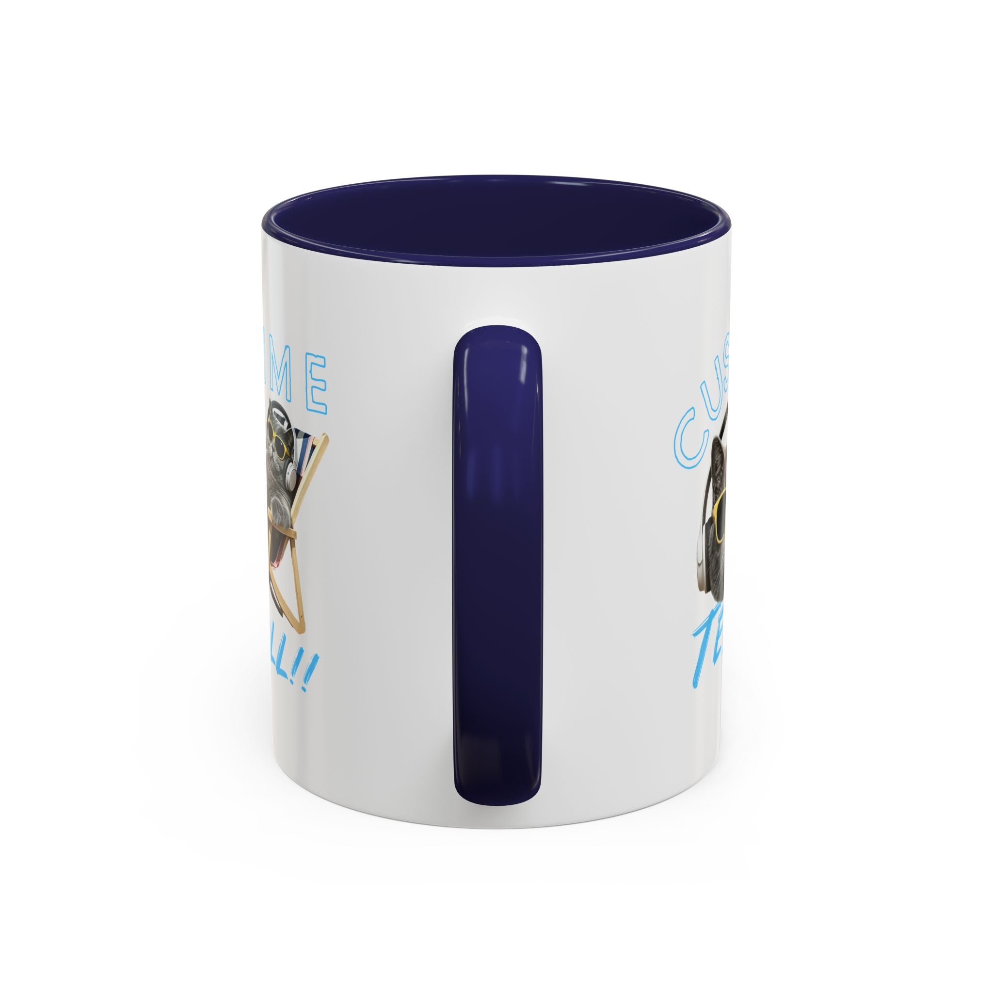 Chill Cat Summer Mug | Personalized Cat Photo Coffee Cup With Custom Text
