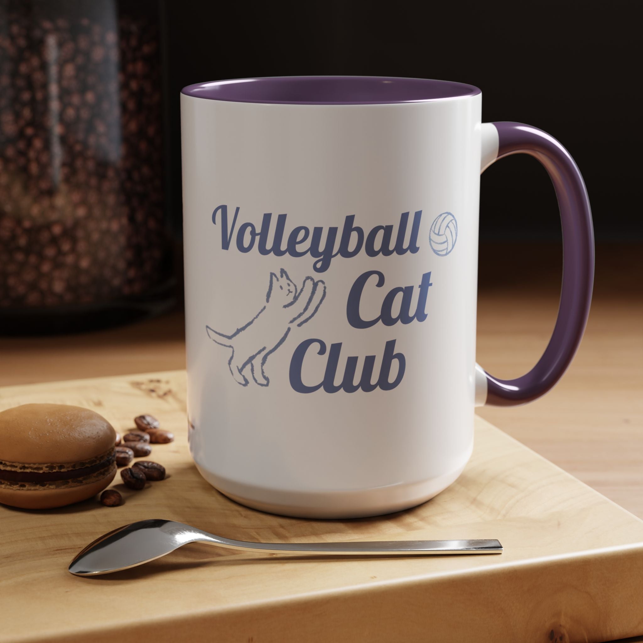 Volleyball-Liebhaber-Tasse | Katzen-Geschenk