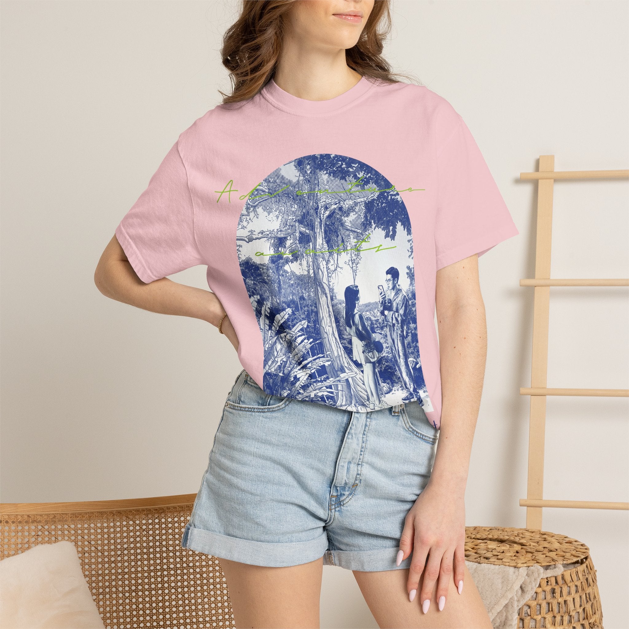 Custom Jungle Adventure Travel T-Shirt - Couple Vacation Gift