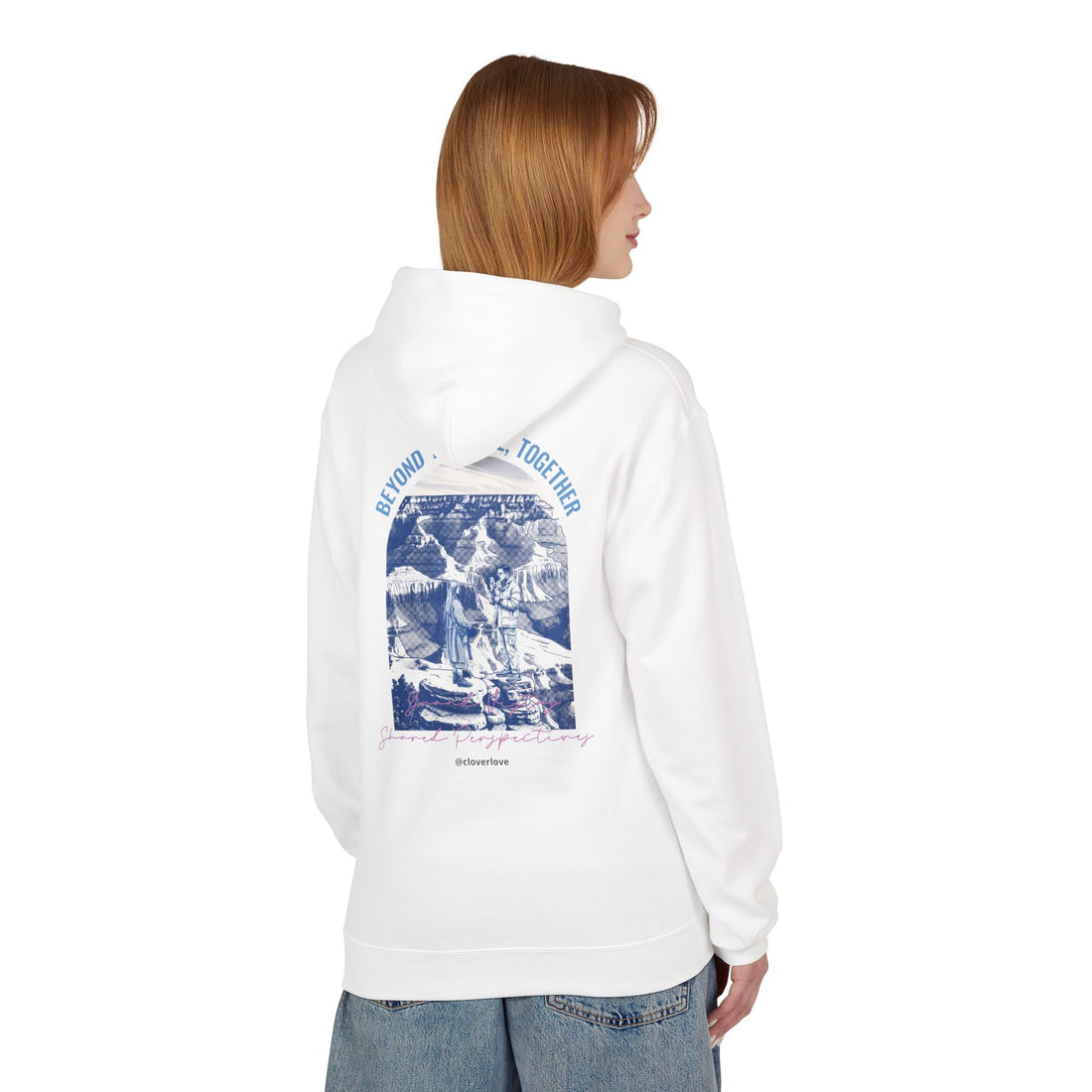 Beyond The Horizon Personalisierter Reise-Hoodie, Landschaftswahrzeichen Paar Geschenk