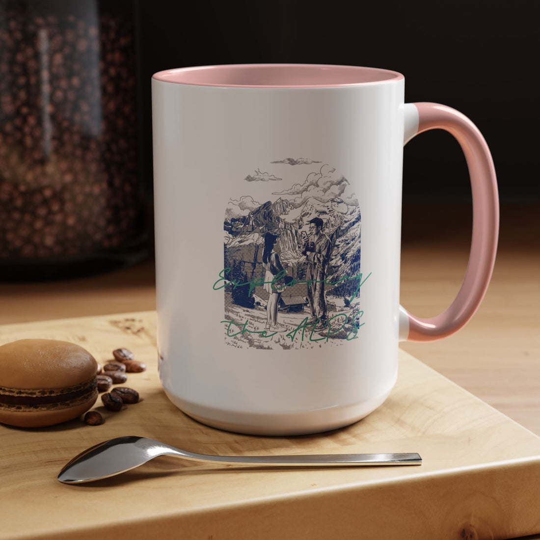 Reisebecher „Entdecke die Alpen“ – Bergabenteuer-Kaffeetasse