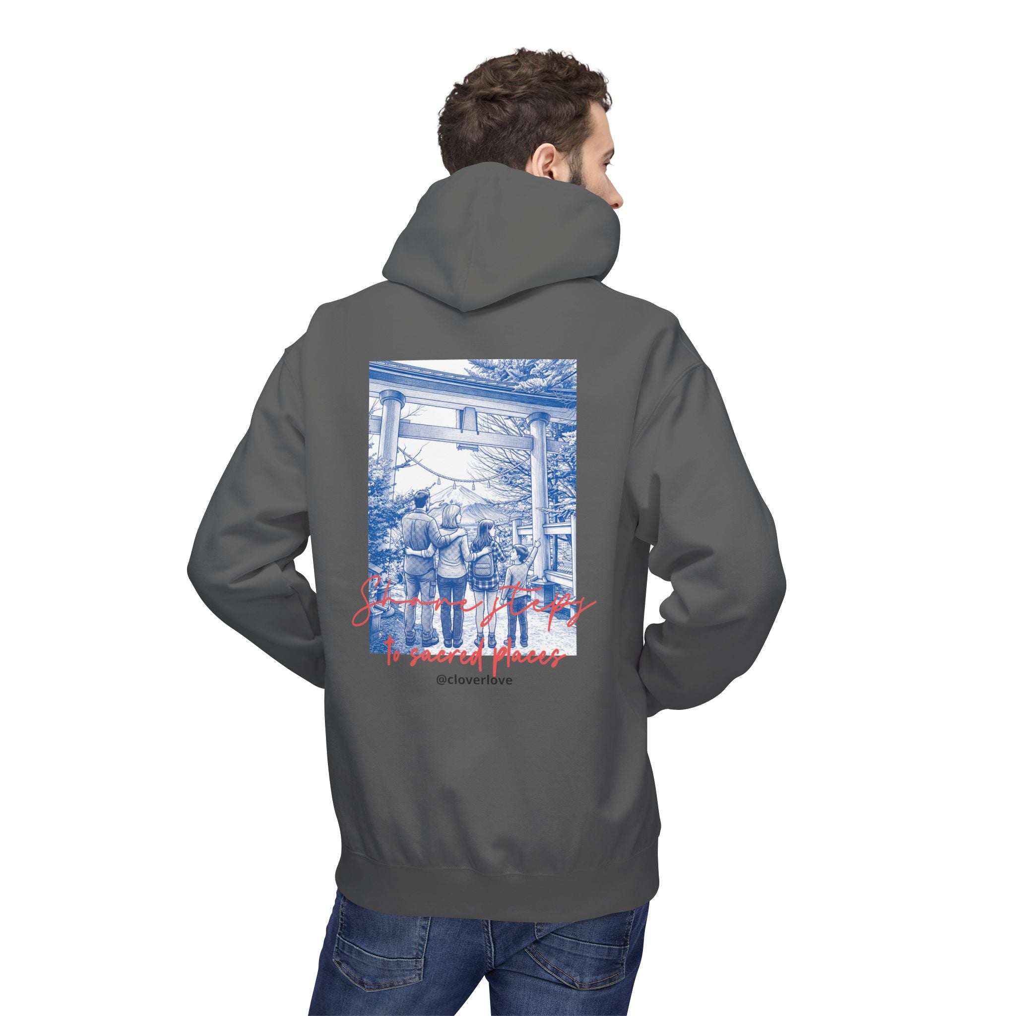 Sacred Places Hoodie | Vintage Reise-Wahrzeichen Sweatshirt