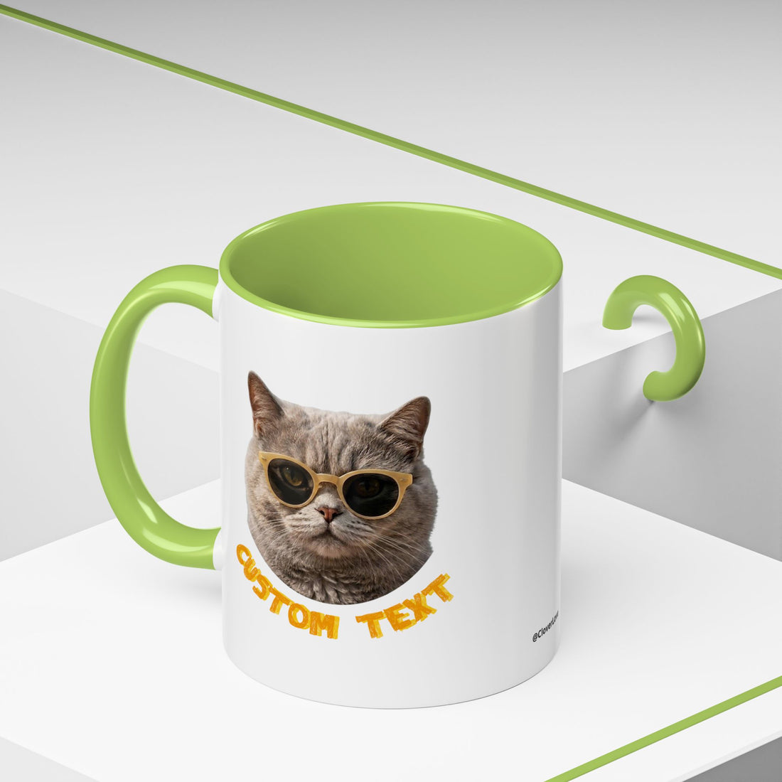 Lustige Katzen-Sommer-Tasse – Süße Strand-Kaffeetasse für Katzenliebhaber