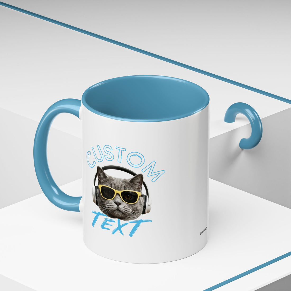 Chill Cat Sommerbecher | Personalisierte Katzenfoto-Kaffeetasse mit individuellem Text