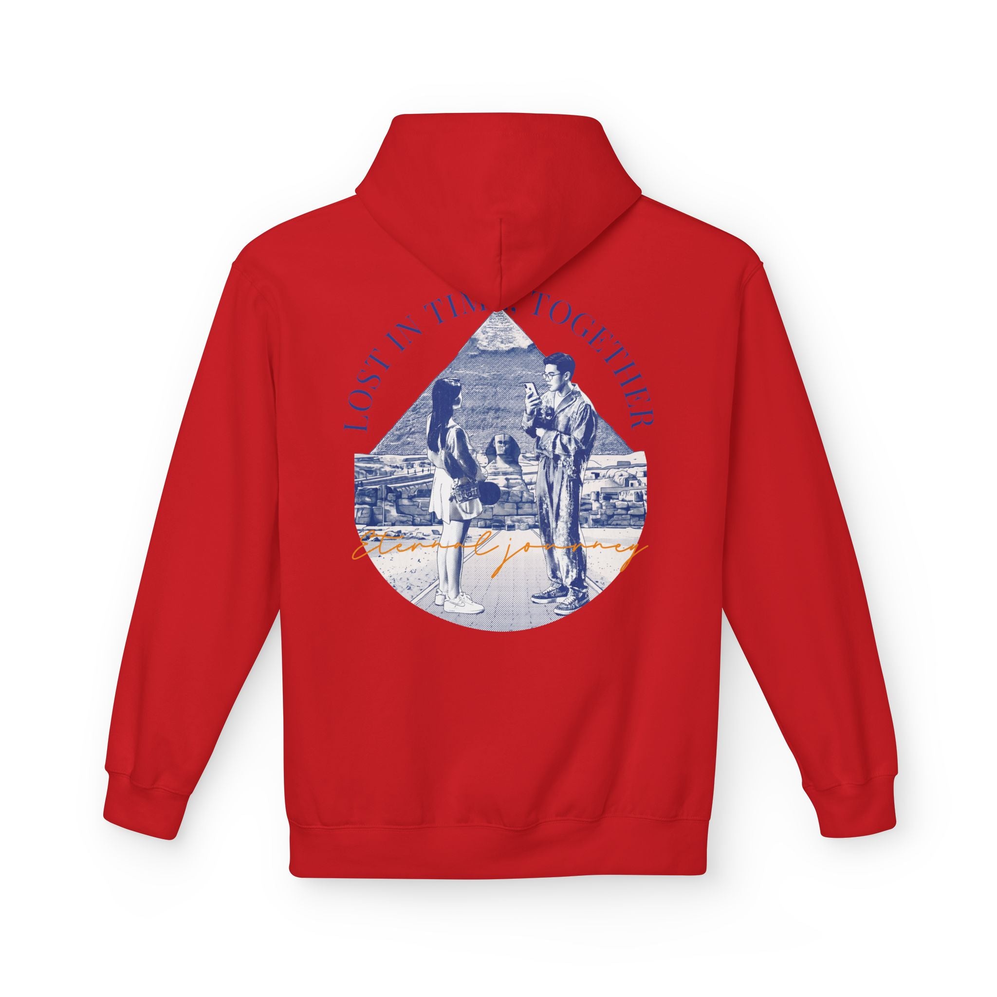 Vintage Travel Hoodie | Couple Landmark Graphic Sweatshirt