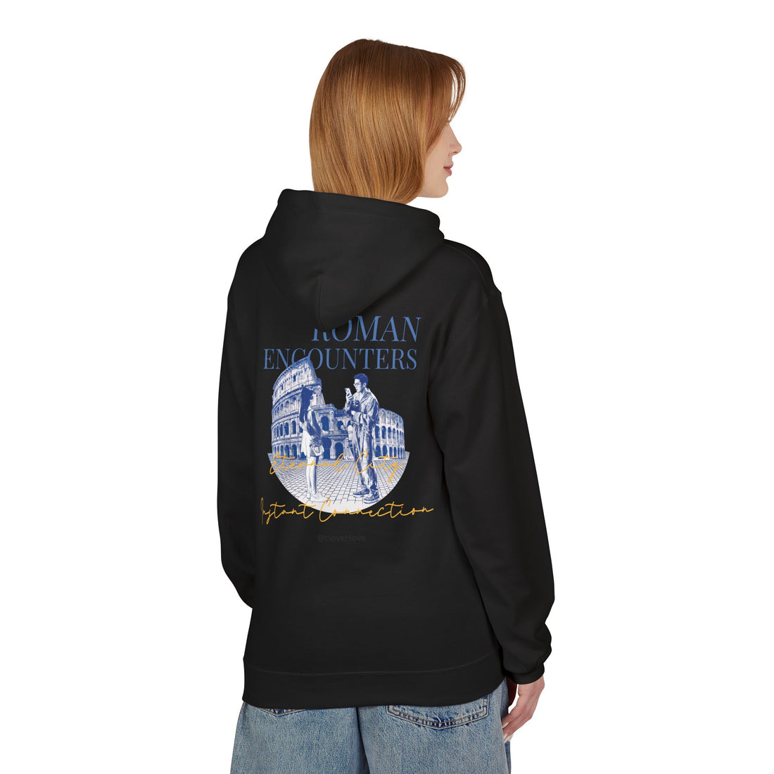 Kapuzenpullover „Römische Begegnungen“ | Kolosseum Reise-Wahrzeichen Sweatshirt