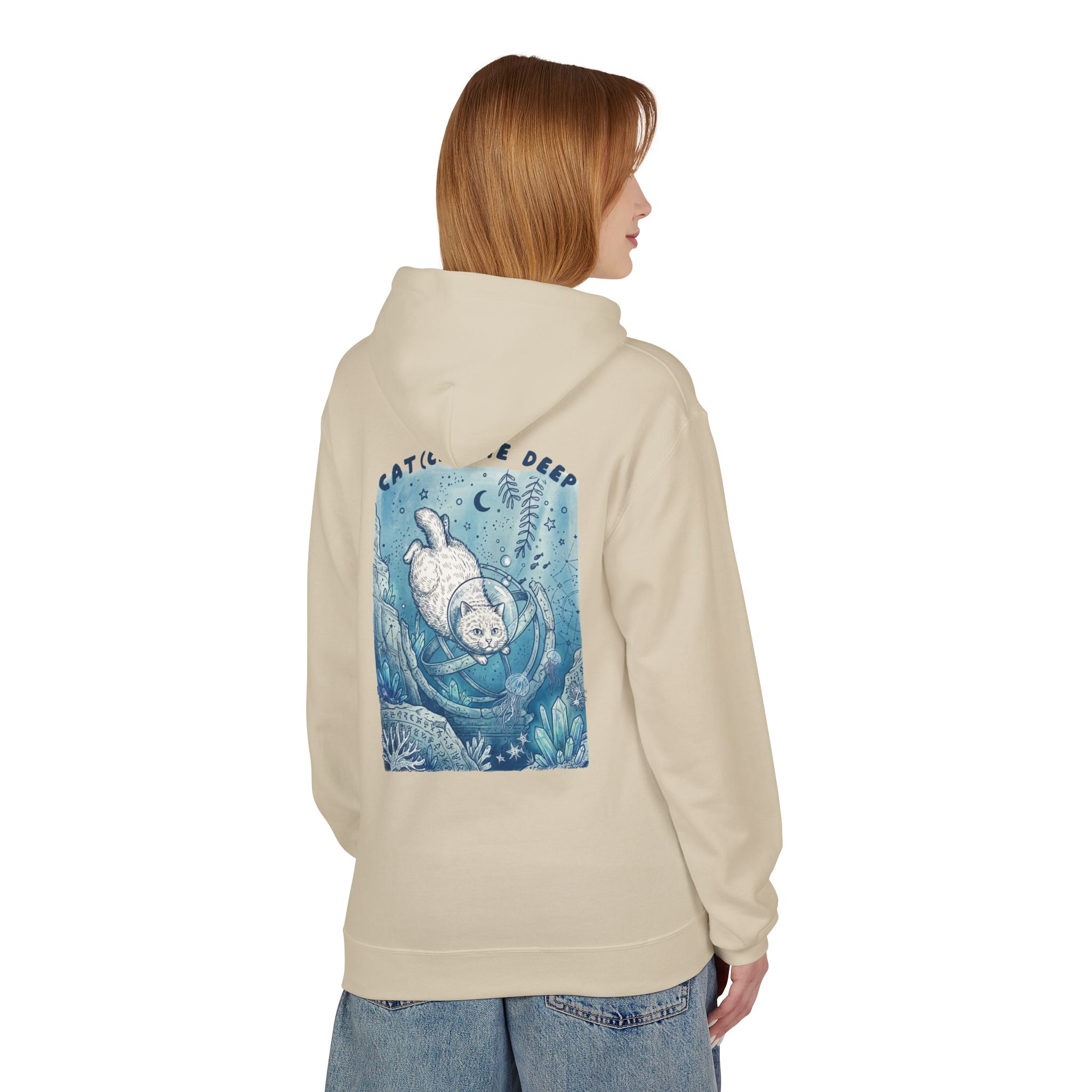 Cat Deep Sea Adventure Hoodie | Vintage Ocean Explorer Graphic Sweatshirt