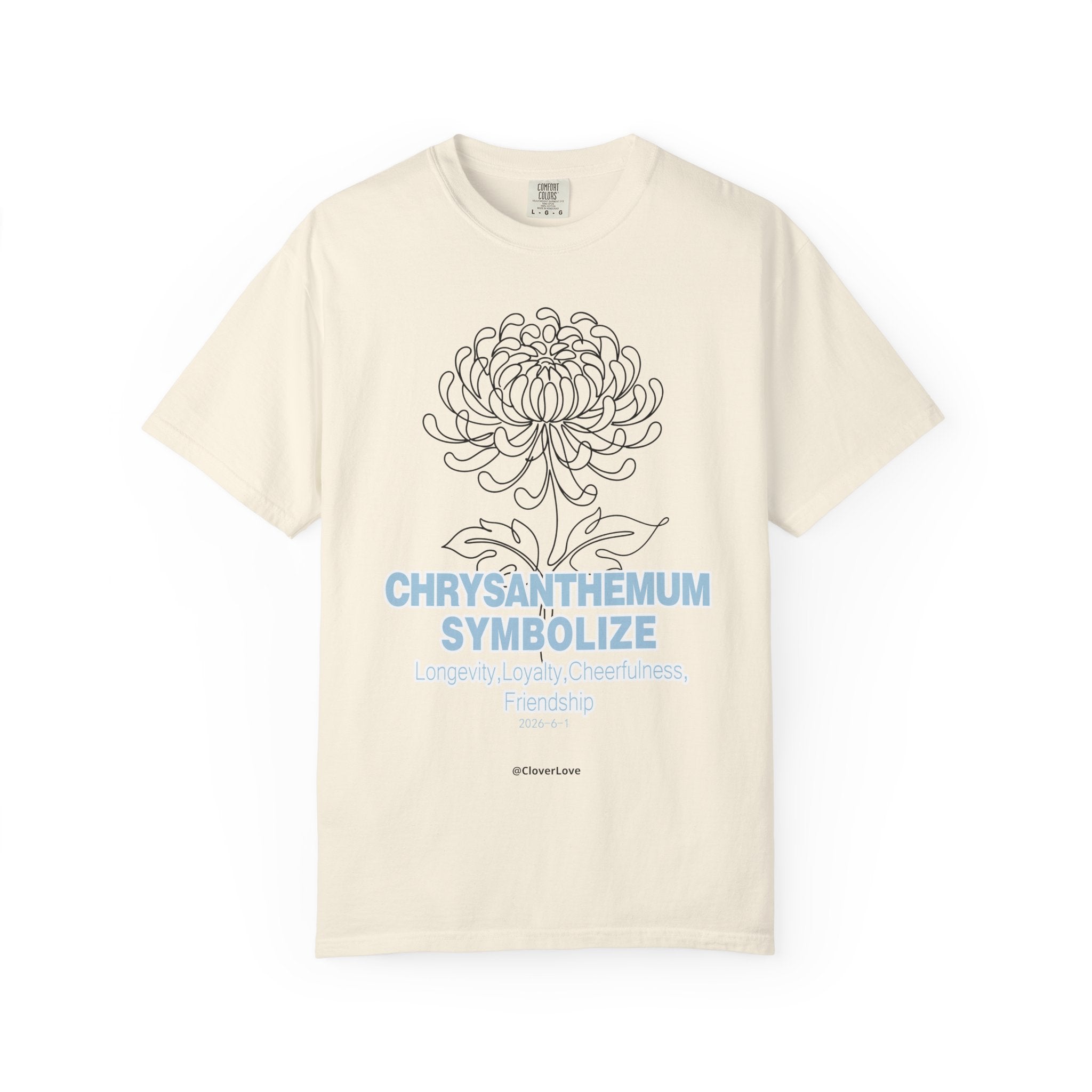Chrysanthemum Flower T-Shirt - Botanical Graphic Shirt for Flower Lovers
