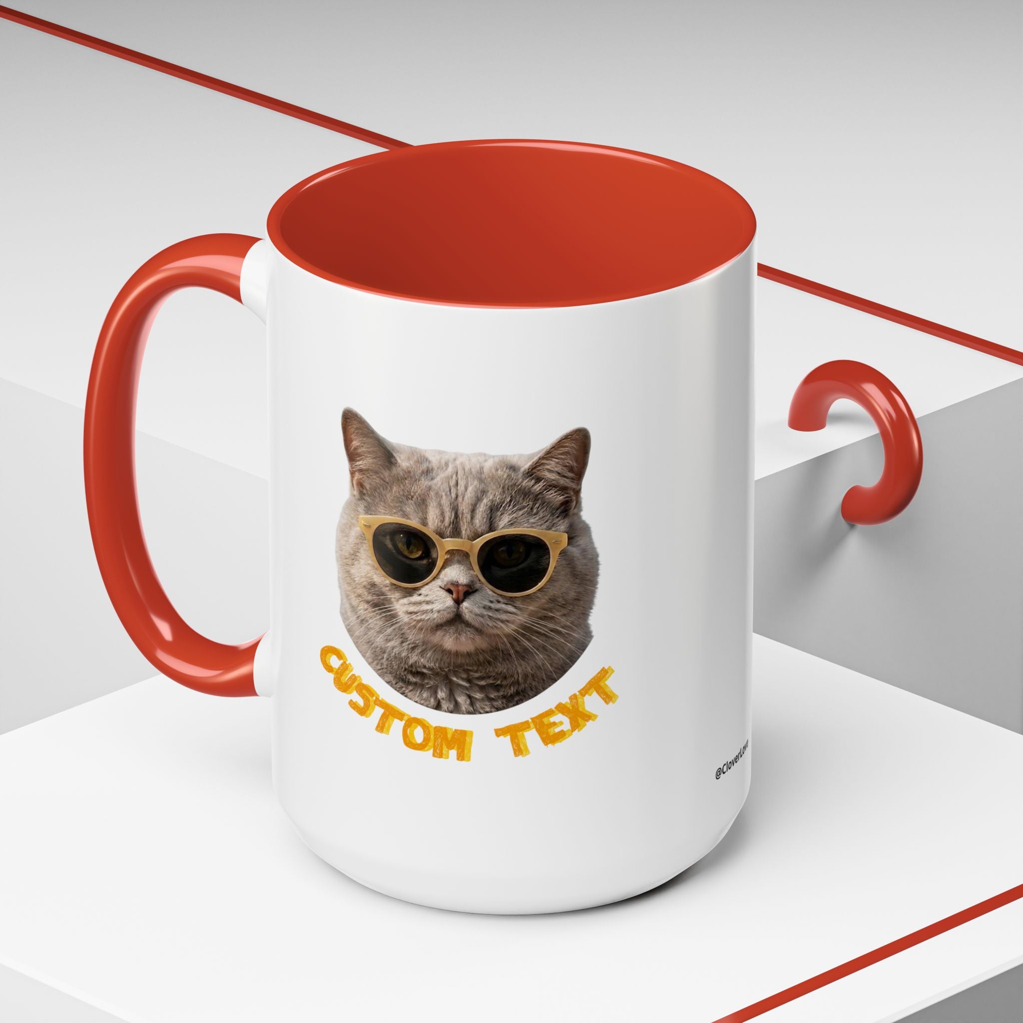 Lustige Katzen-Sommer-Tasse – Süße Strand-Kaffeetasse für Katzenliebhaber