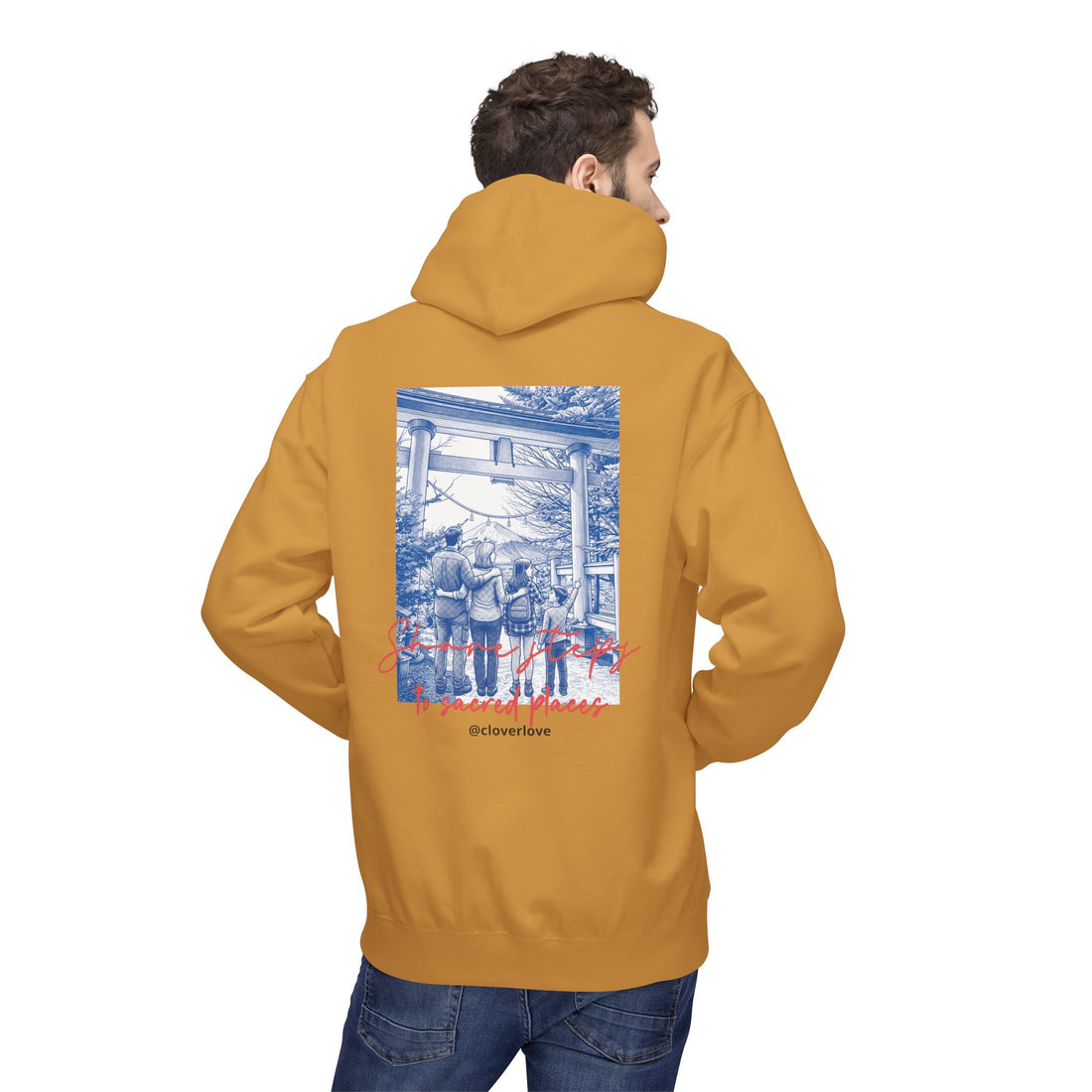Sacred Places Hoodie | Vintage Reise-Wahrzeichen Sweatshirt