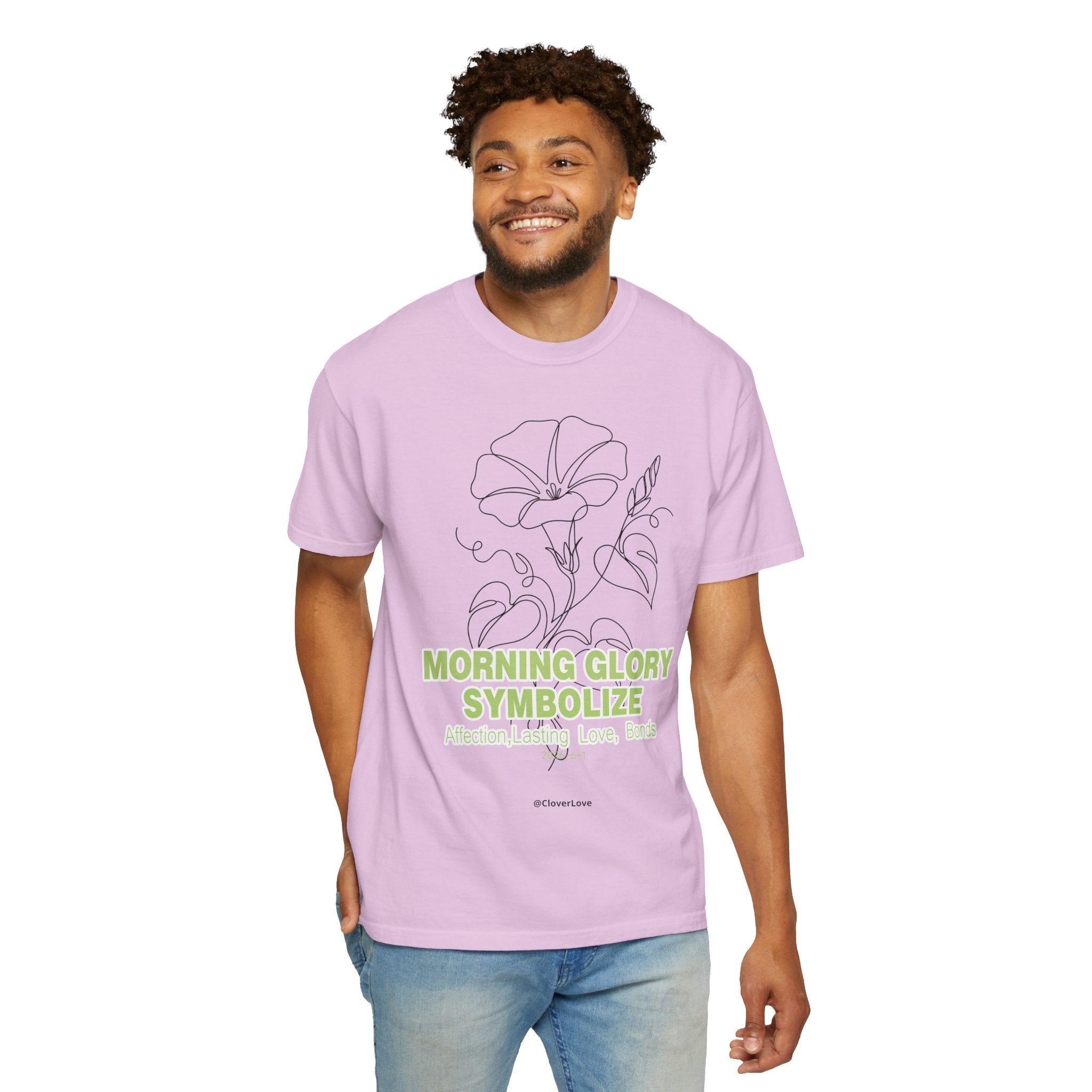 Morning Glory Flower T-Shirt - Botanical Graphic Shirt for Flower Lovers