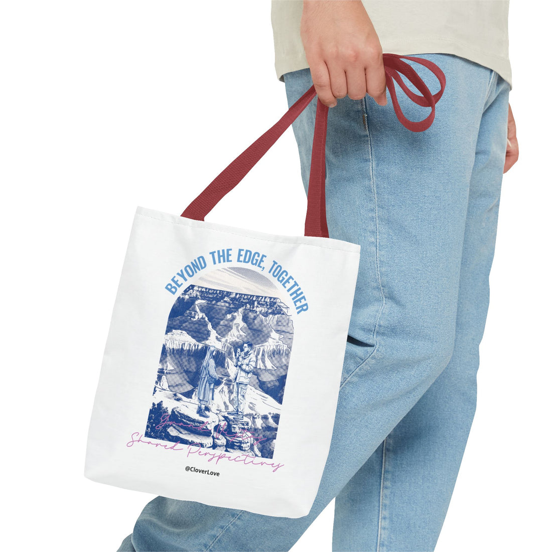 Beyond The Edge Travel Tote Bag | Grand Canyon Adventure Canvas Tote Bag for Travel Lovers