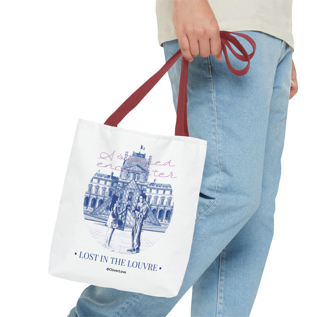 Louvre Paris Tote Bag | Vintage Museum Travel Canvas Bag