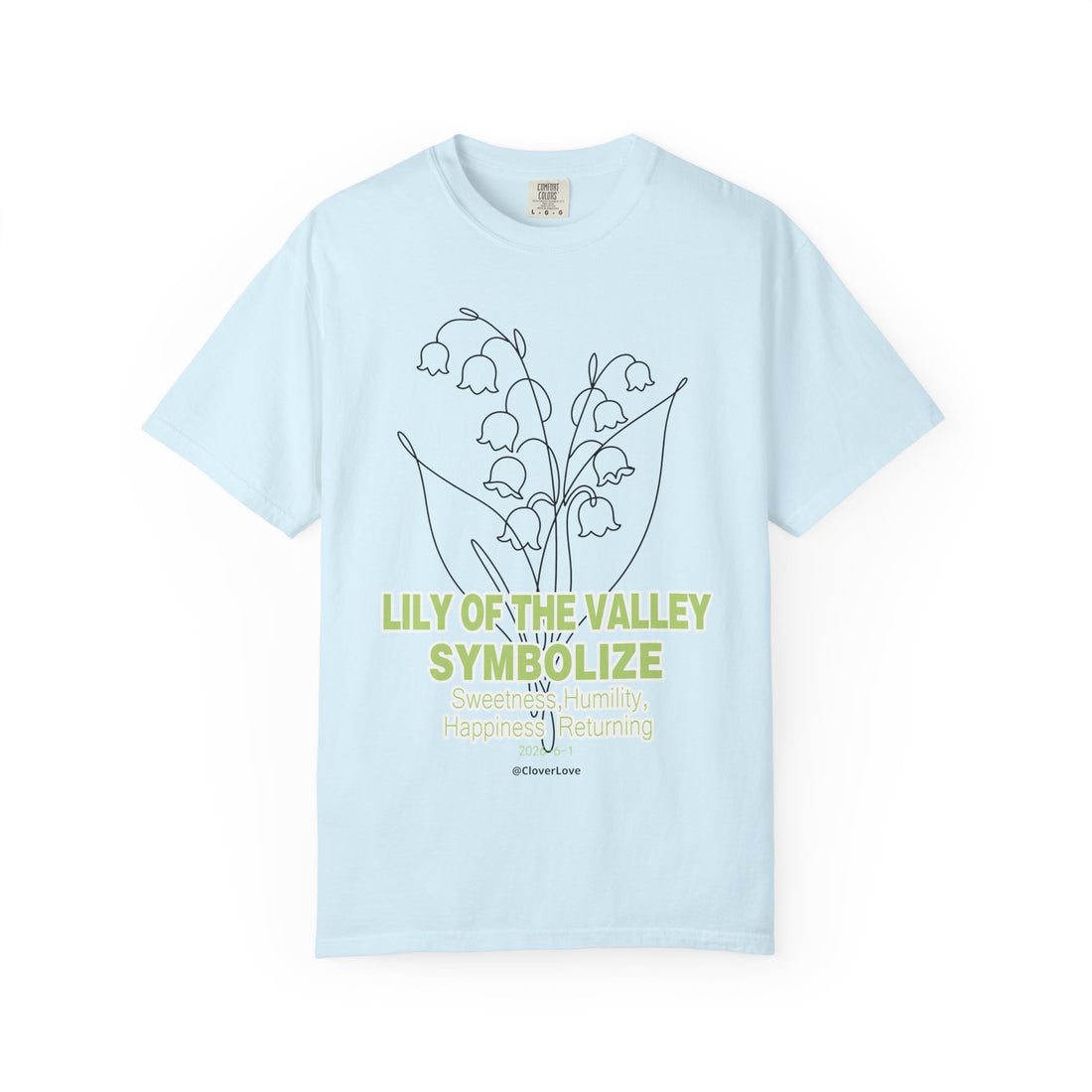 Lily of the Valley Flower T-Shirt - Botanical Graphic Shirt for Flower Lovers