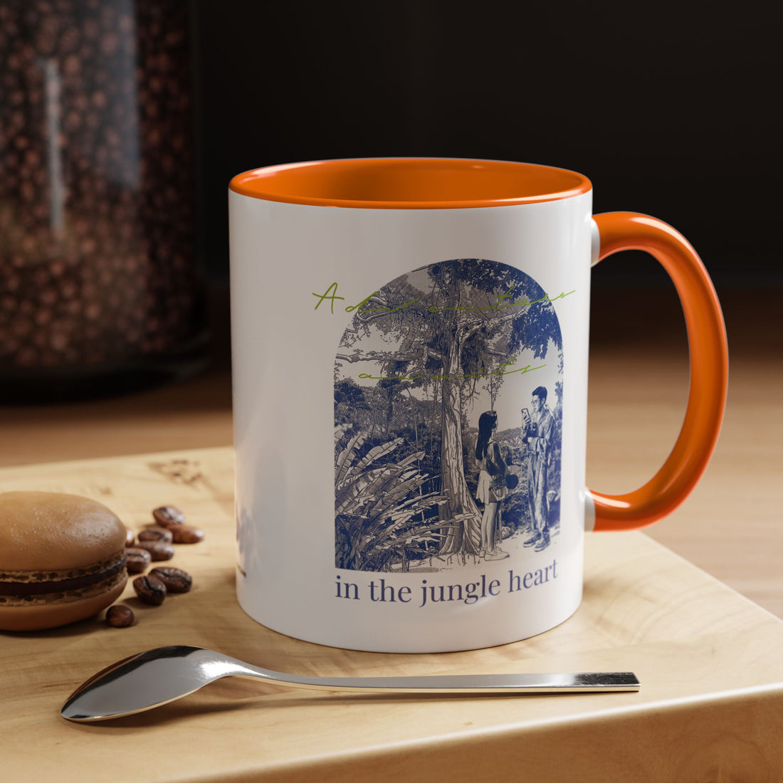 Jungle Adventure Travel Mug - Tropical Nature Coffee Cup for Explorers