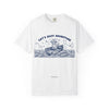 Cat’s Skiff Adventure T-Shirt - Vintage Ocean Boat Graphic Tee for Cat Lovers