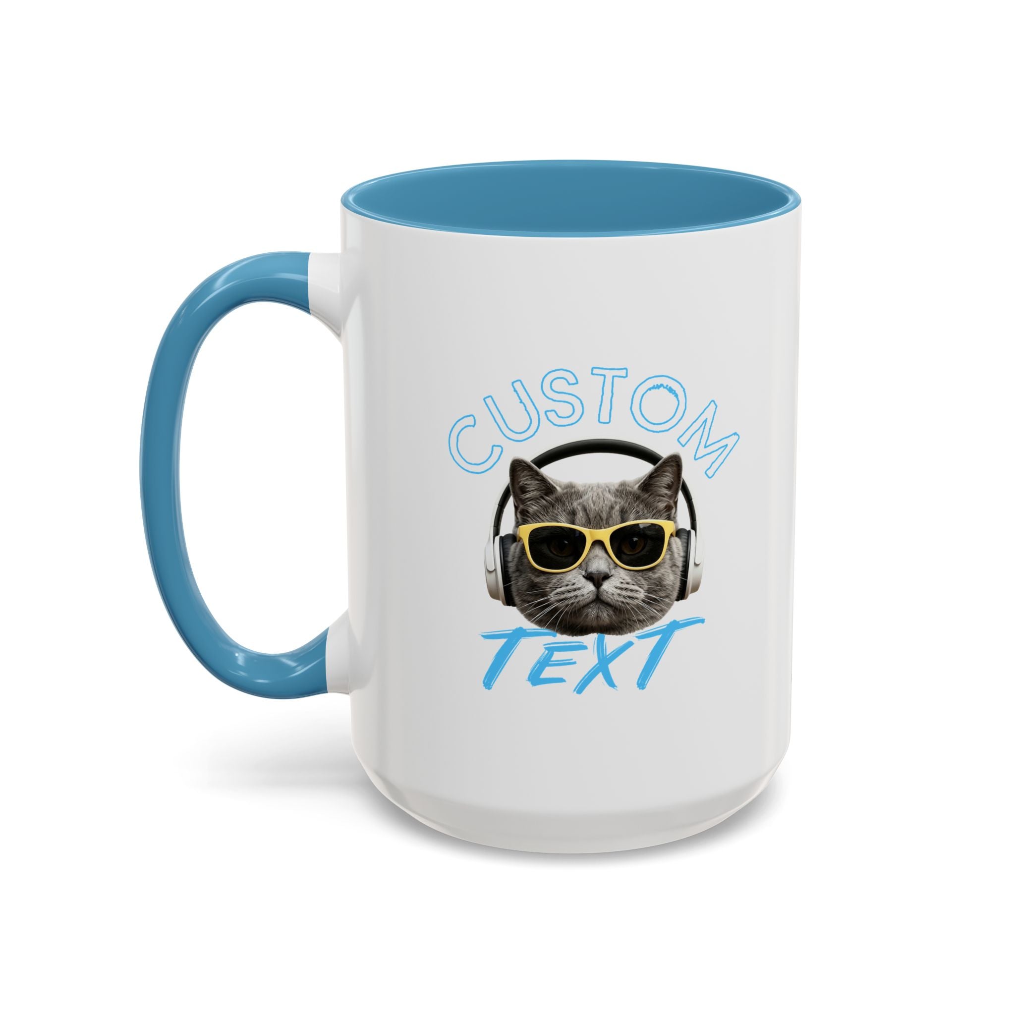Chill Cat Sommerbecher | Personalisierte Katzenfoto-Kaffeetasse mit individuellem Text