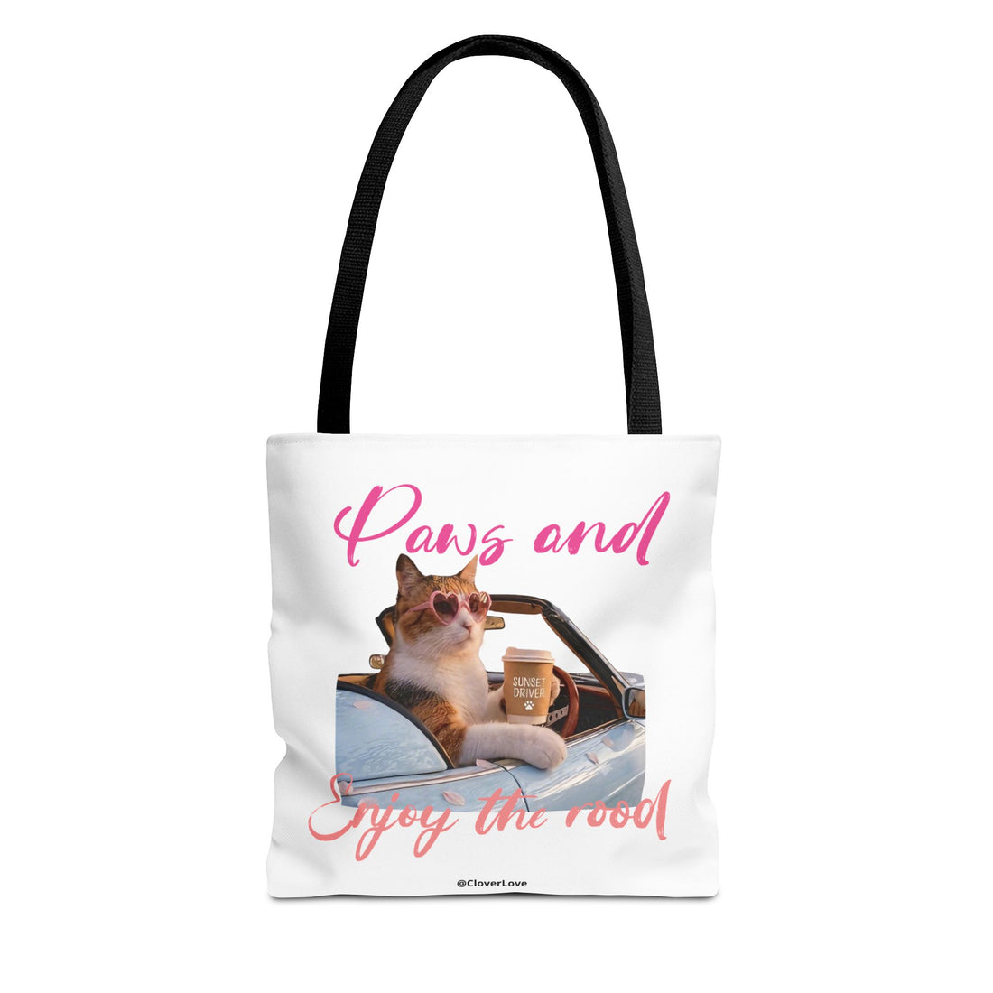 Cute Cat Tote Bag | Custom Cat Photo Personalized Canvas Bag