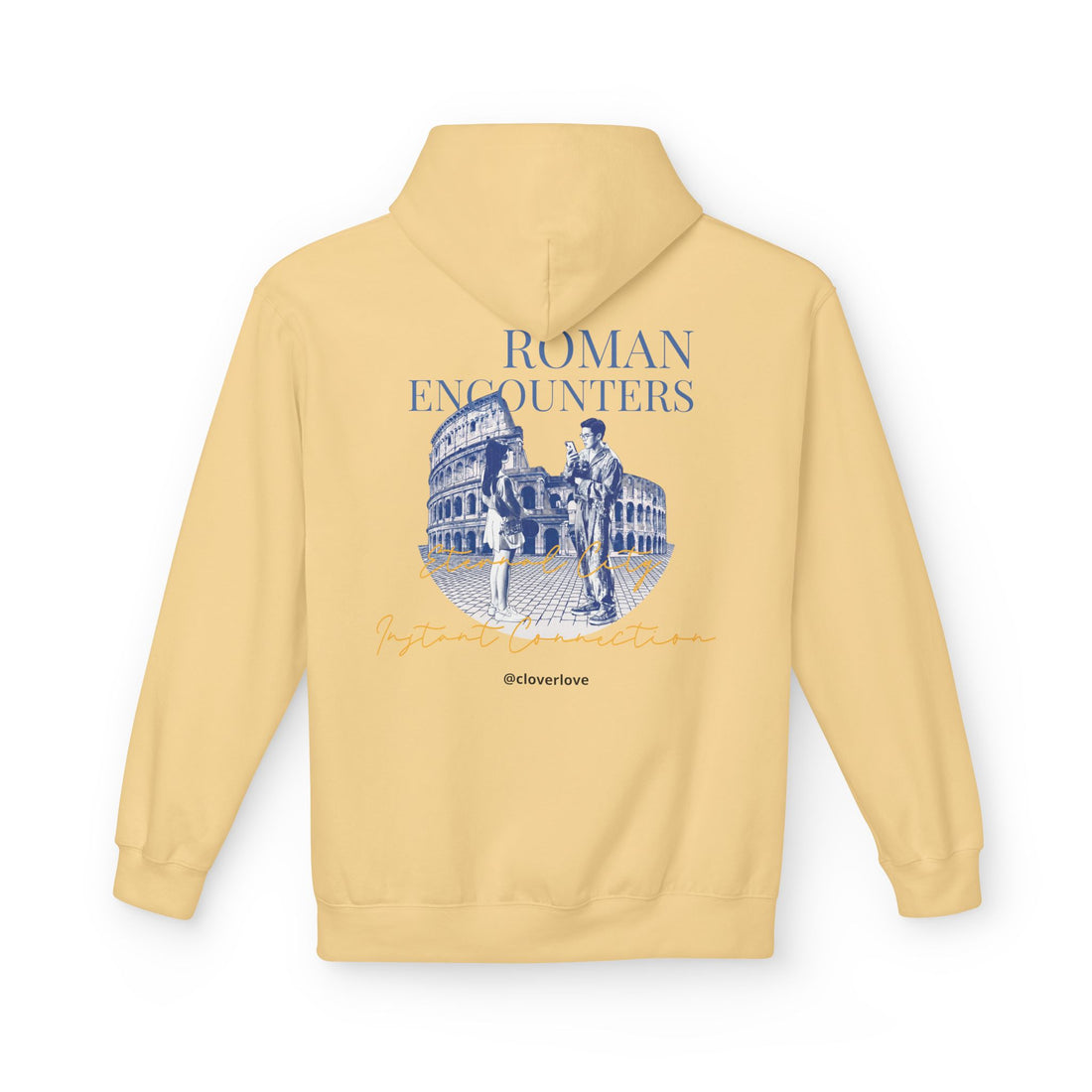 Kapuzenpullover „Römische Begegnungen“ | Kolosseum Reise-Wahrzeichen Sweatshirt
