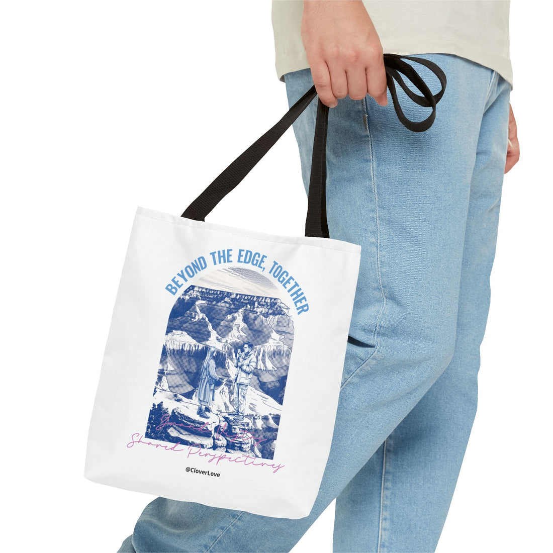 Beyond The Edge Travel Tote Bag | Grand Canyon Adventure Canvas Tote Bag for Travel Lovers