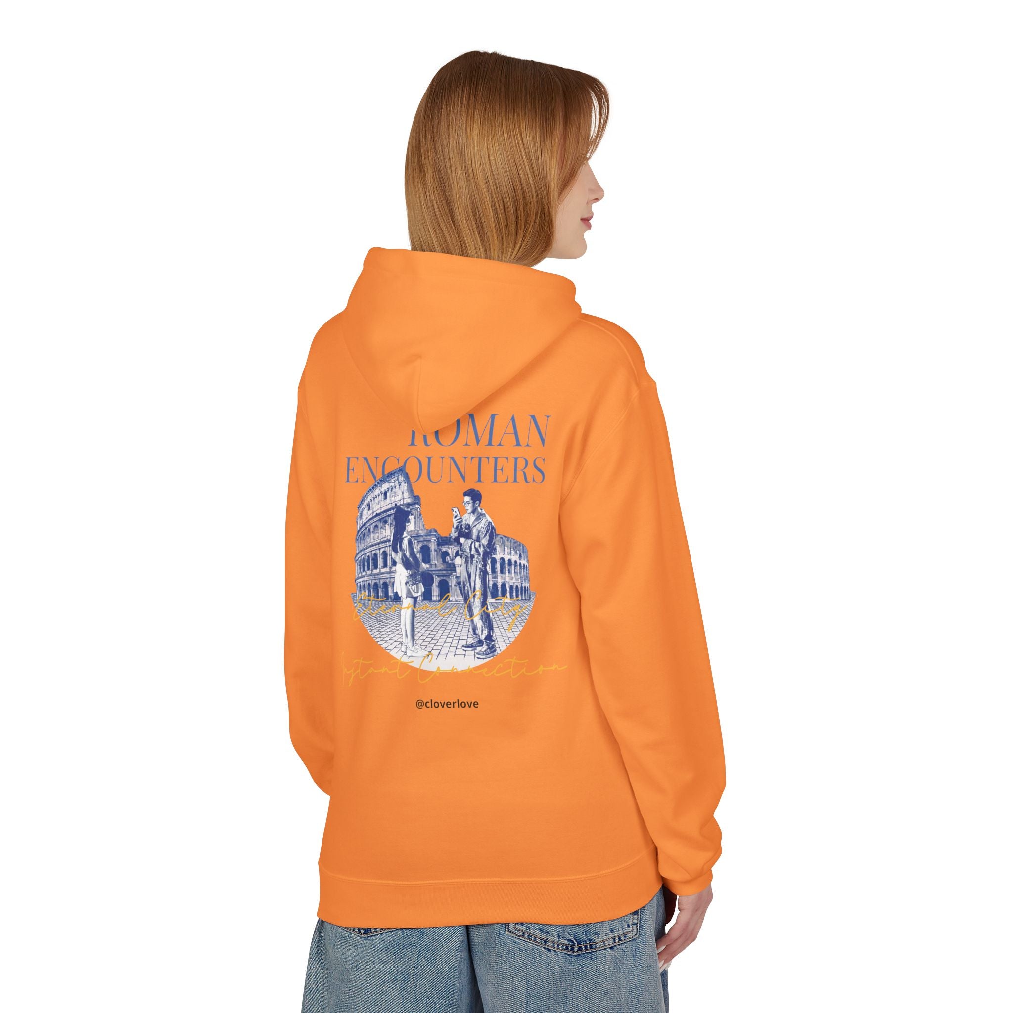 Kapuzenpullover „Römische Begegnungen“ | Kolosseum Reise-Wahrzeichen Sweatshirt