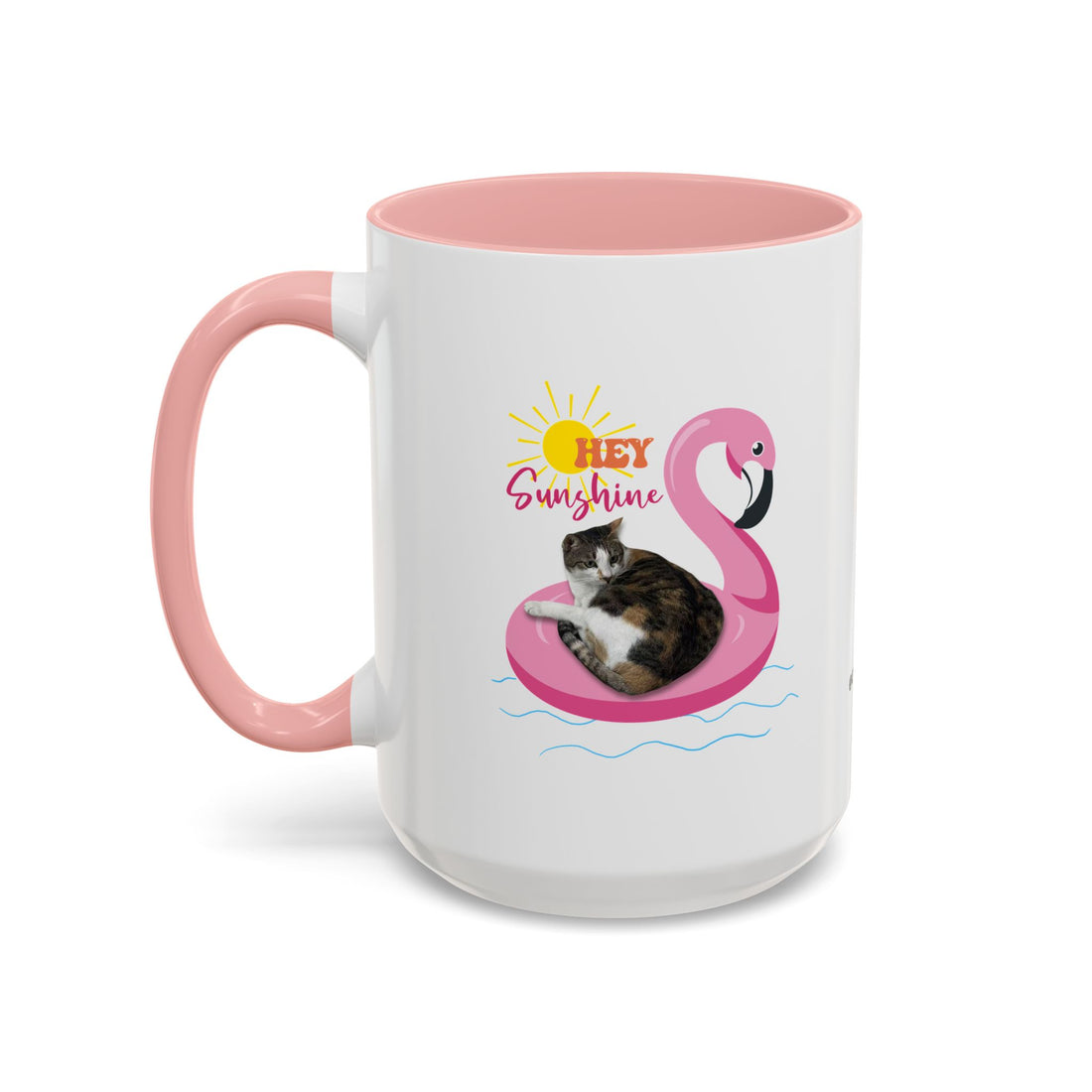Cool Cat Summer Mug | Personalized Cat Photo Coffee Cup With Custom Text