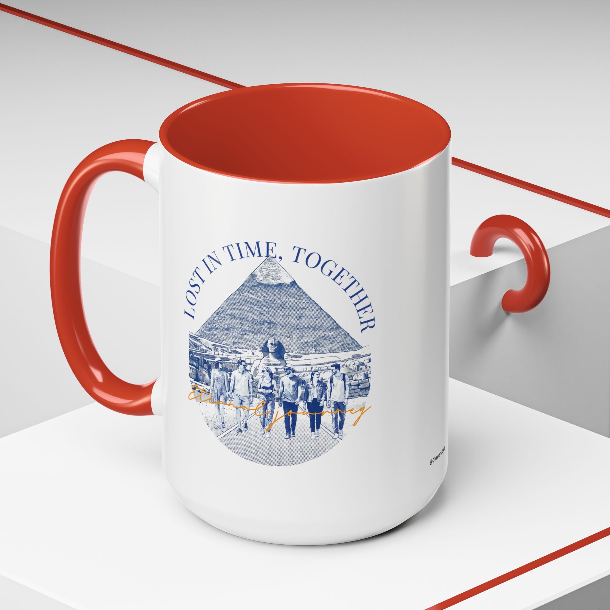 Egypt Travel Memory Mug - Pyramid Adventure Coffee Cup for Travelers