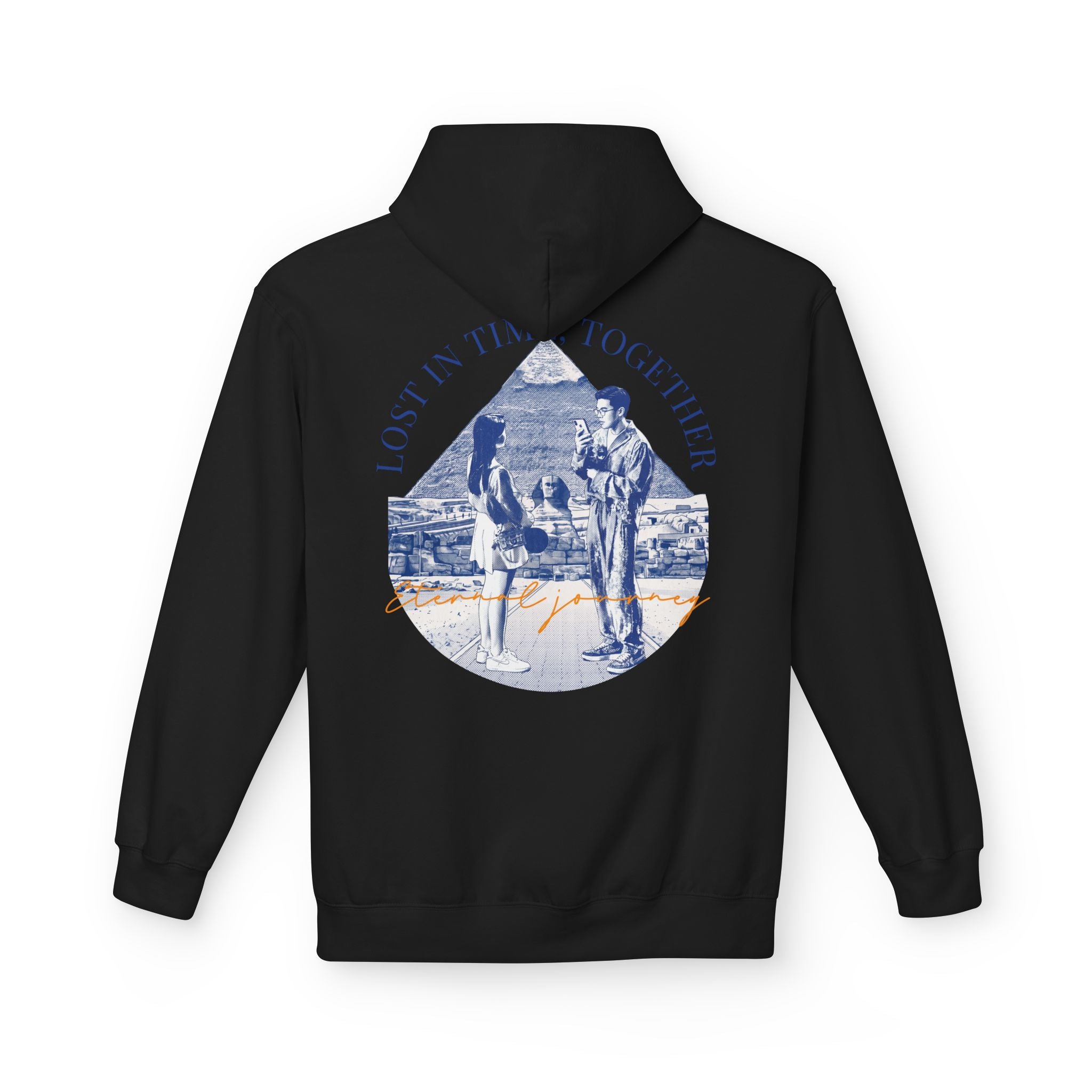 Vintage Travel Hoodie | Couple Landmark Graphic Sweatshirt