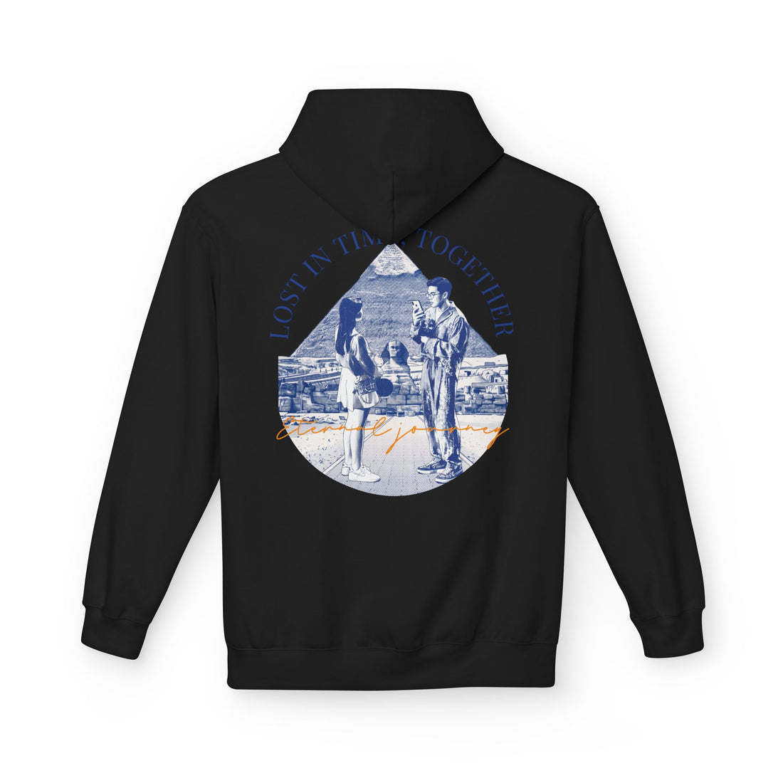 Vintage Travel Hoodie | Couple Landmark Graphic Sweatshirt