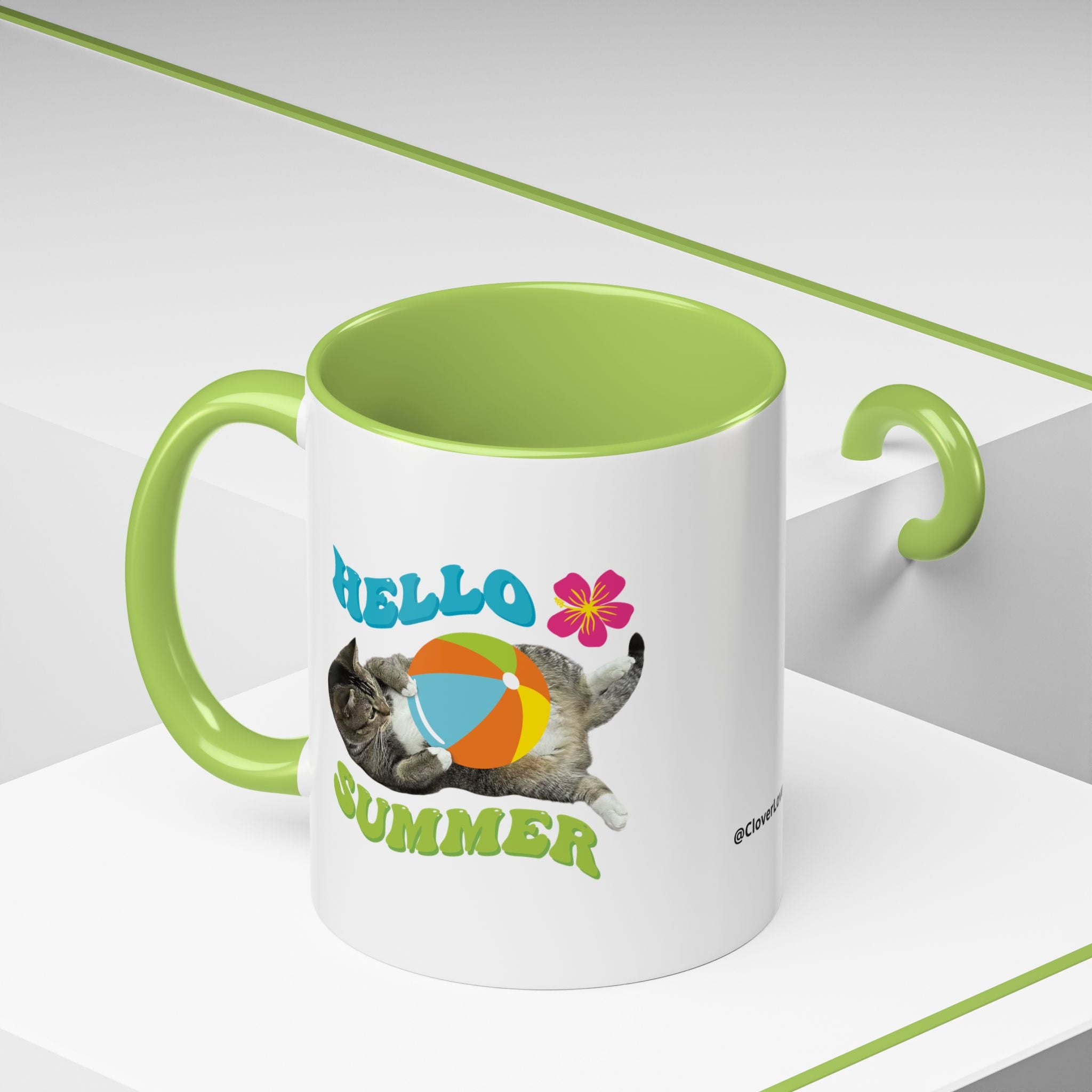 Retro Custom Cat Mug | Personalized Pet Photo Coffee Cup With Custom Text