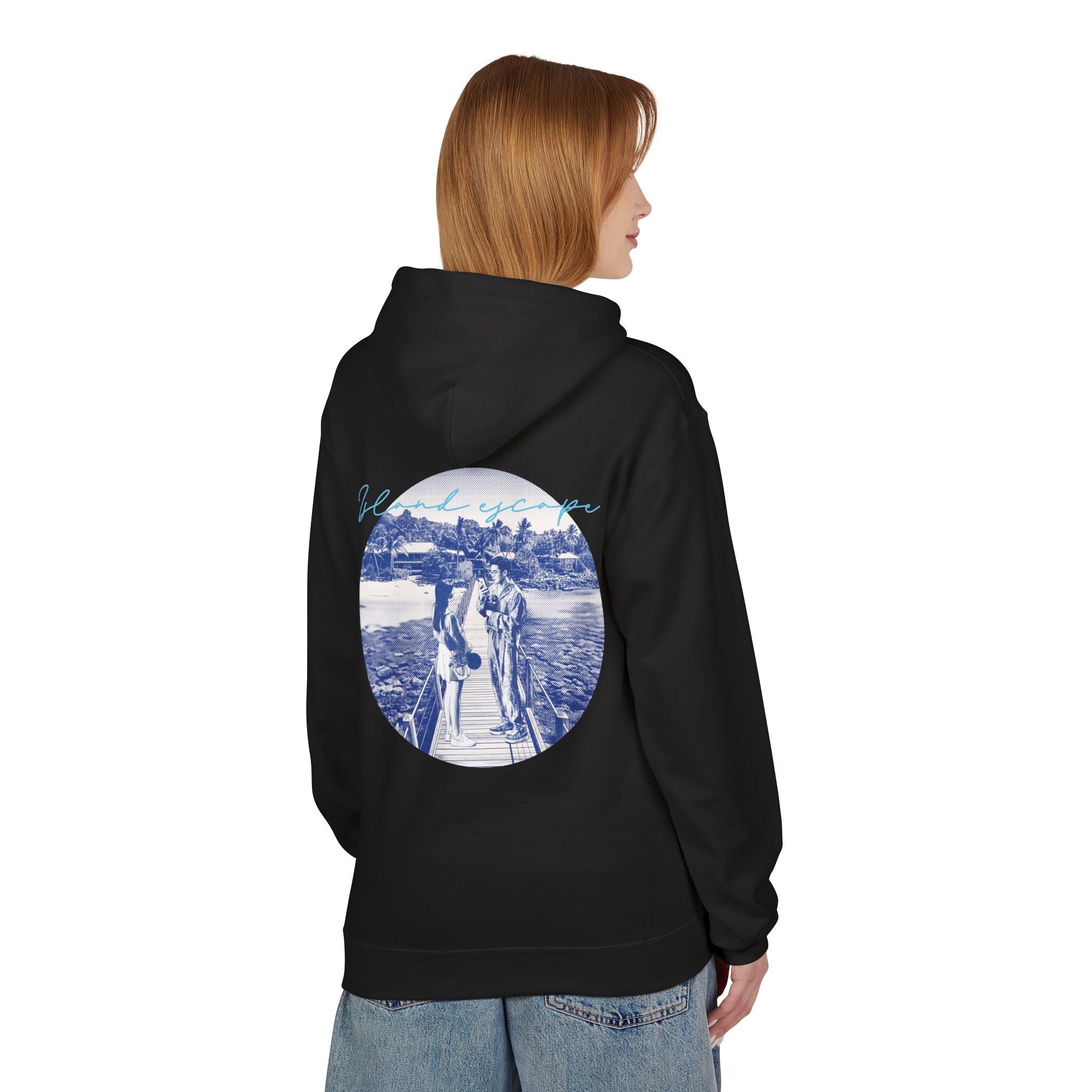 Tropical Vacation Hoodie | Romantic Beach Travel Graphic Sweatshirt
