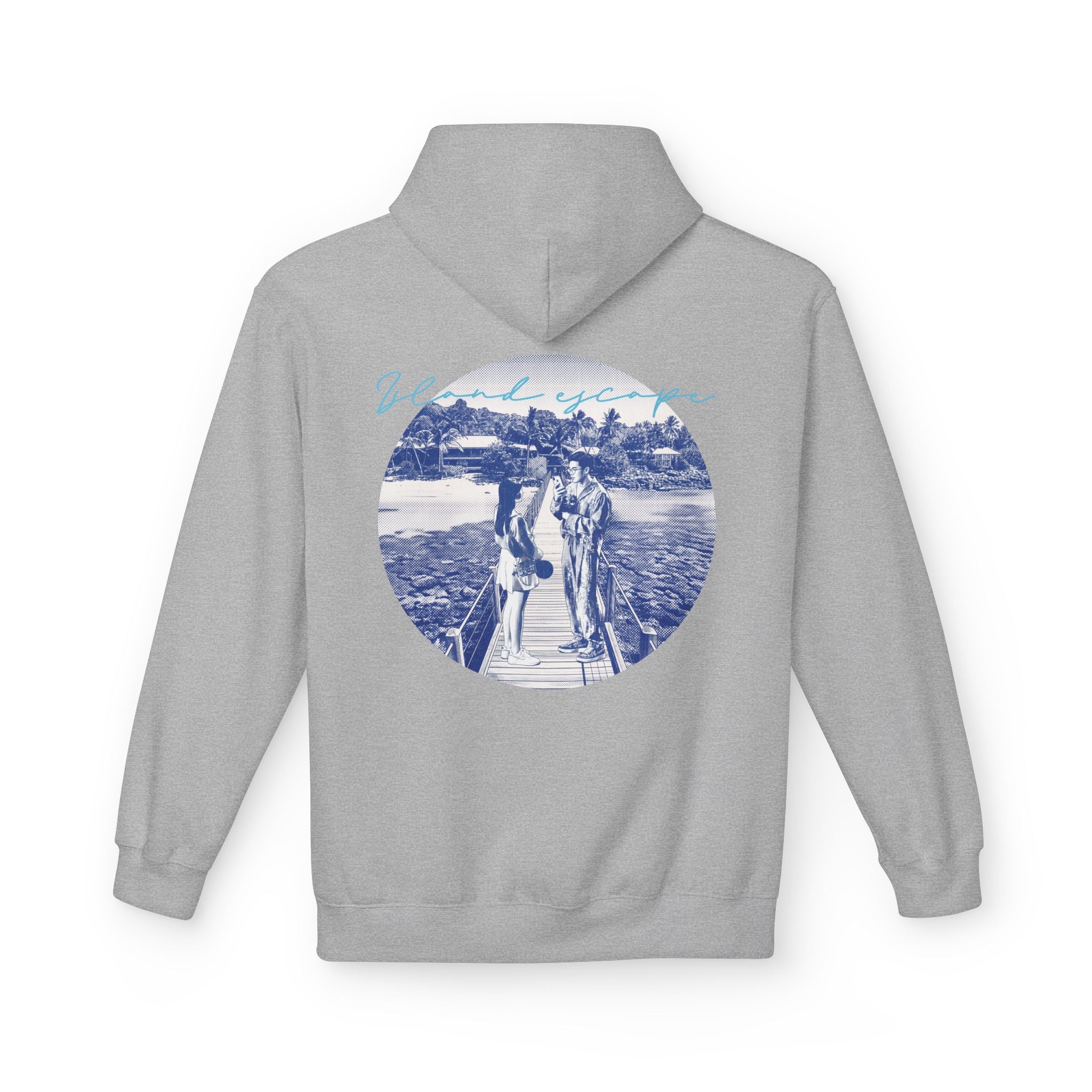 Tropical Vacation Hoodie | Romantic Beach Travel Graphic Sweatshirt