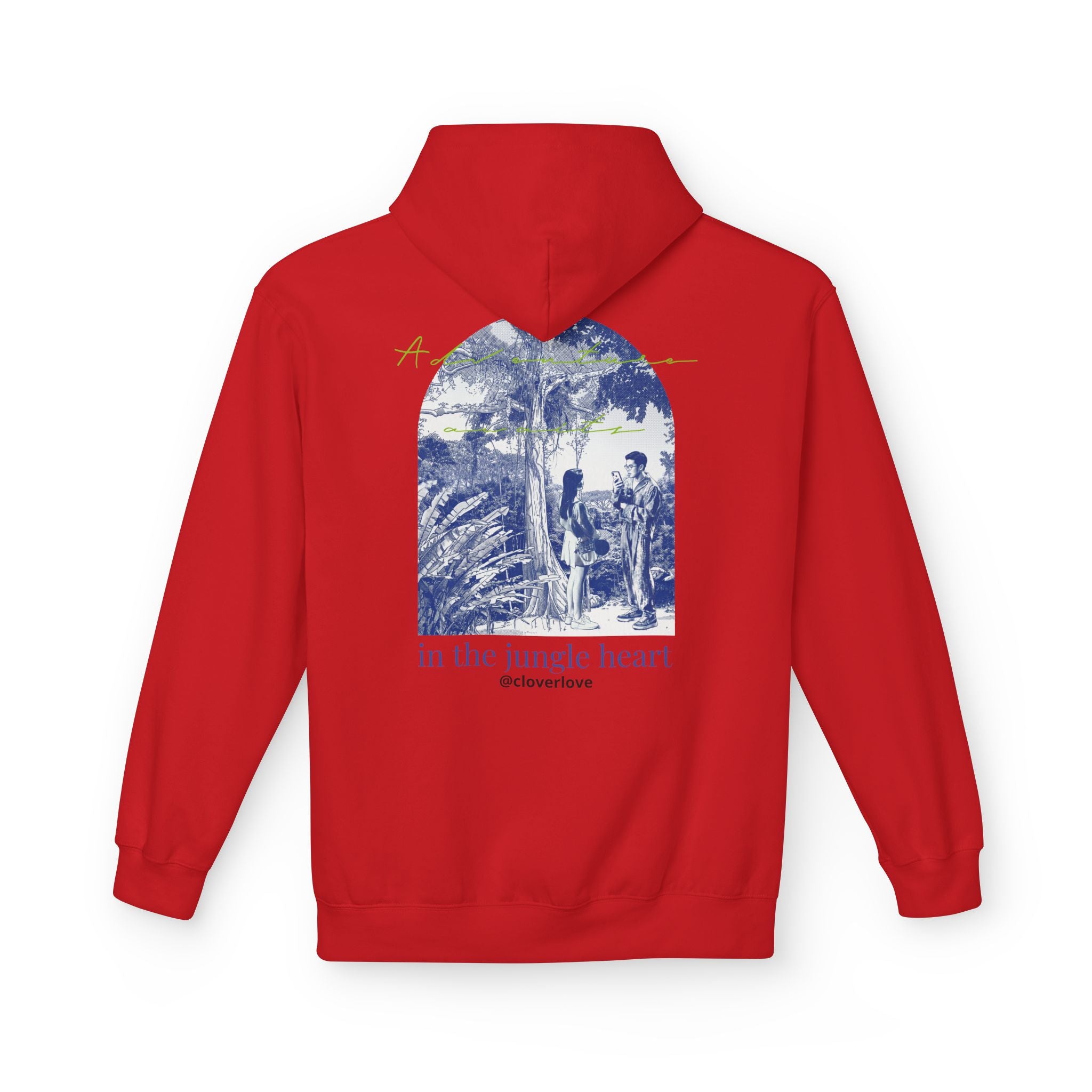 Dschungel-Abenteuer Hoodie – Vintage Tropical Travel Grafik Pullover Sweatshirt