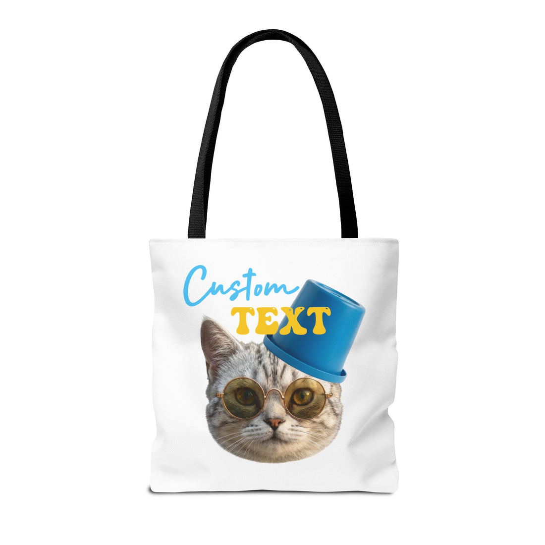 Funny Cat Tote Bag | Custom Pet Photo Personalized Canvas Bag