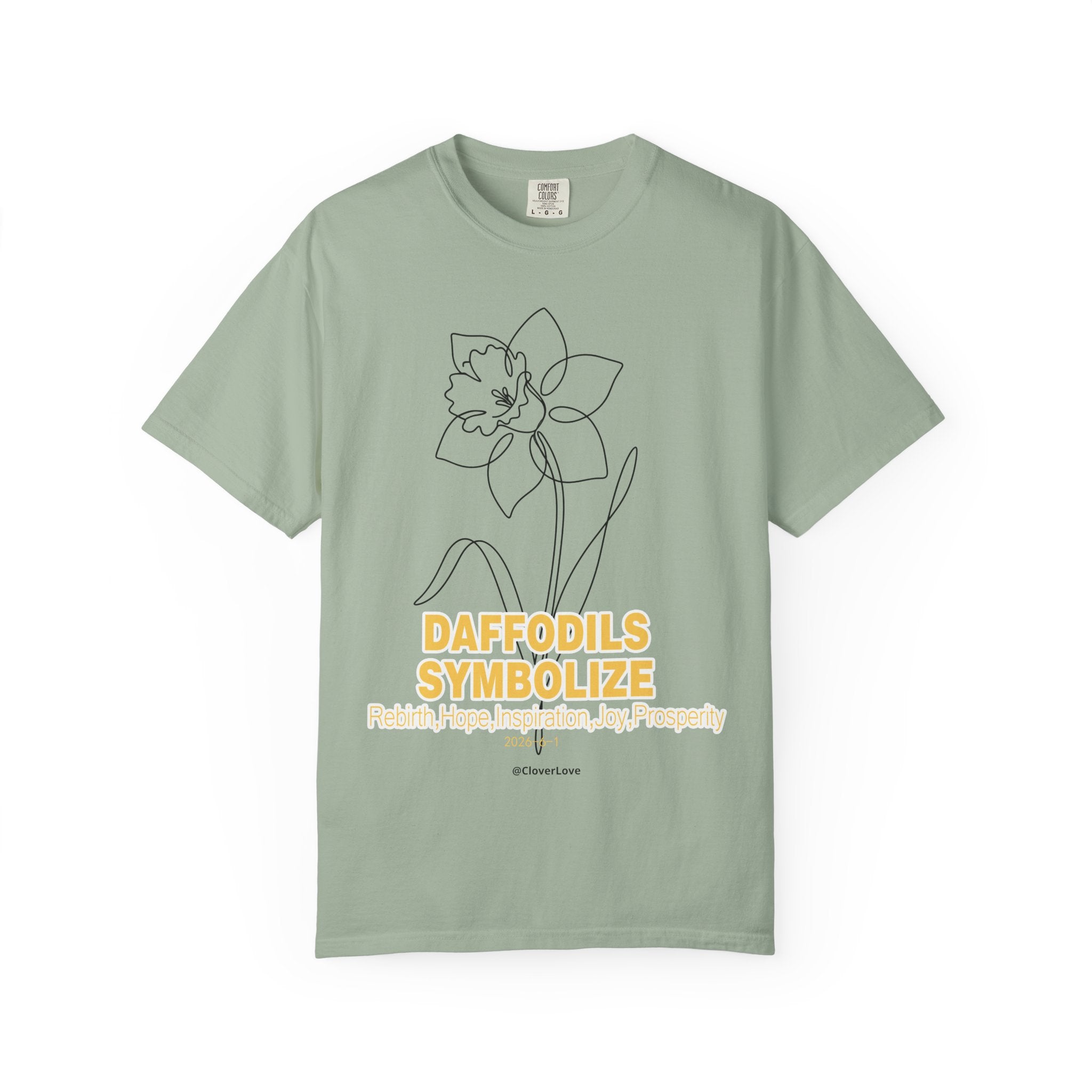 Daffodil Flower T-Shirt - Botanical Graphic Shirt for Flower Lovers
