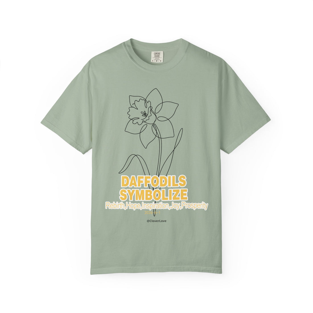 Daffodil Flower T-Shirt - Botanical Graphic Shirt for Flower Lovers