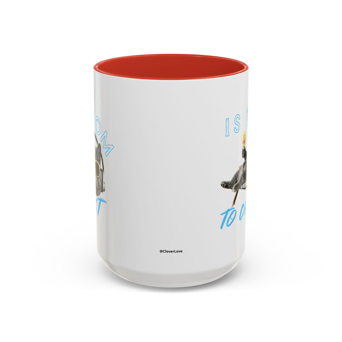 Chill Cat Sommerbecher | Personalisierte Katzenfoto-Kaffeetasse mit individuellem Text